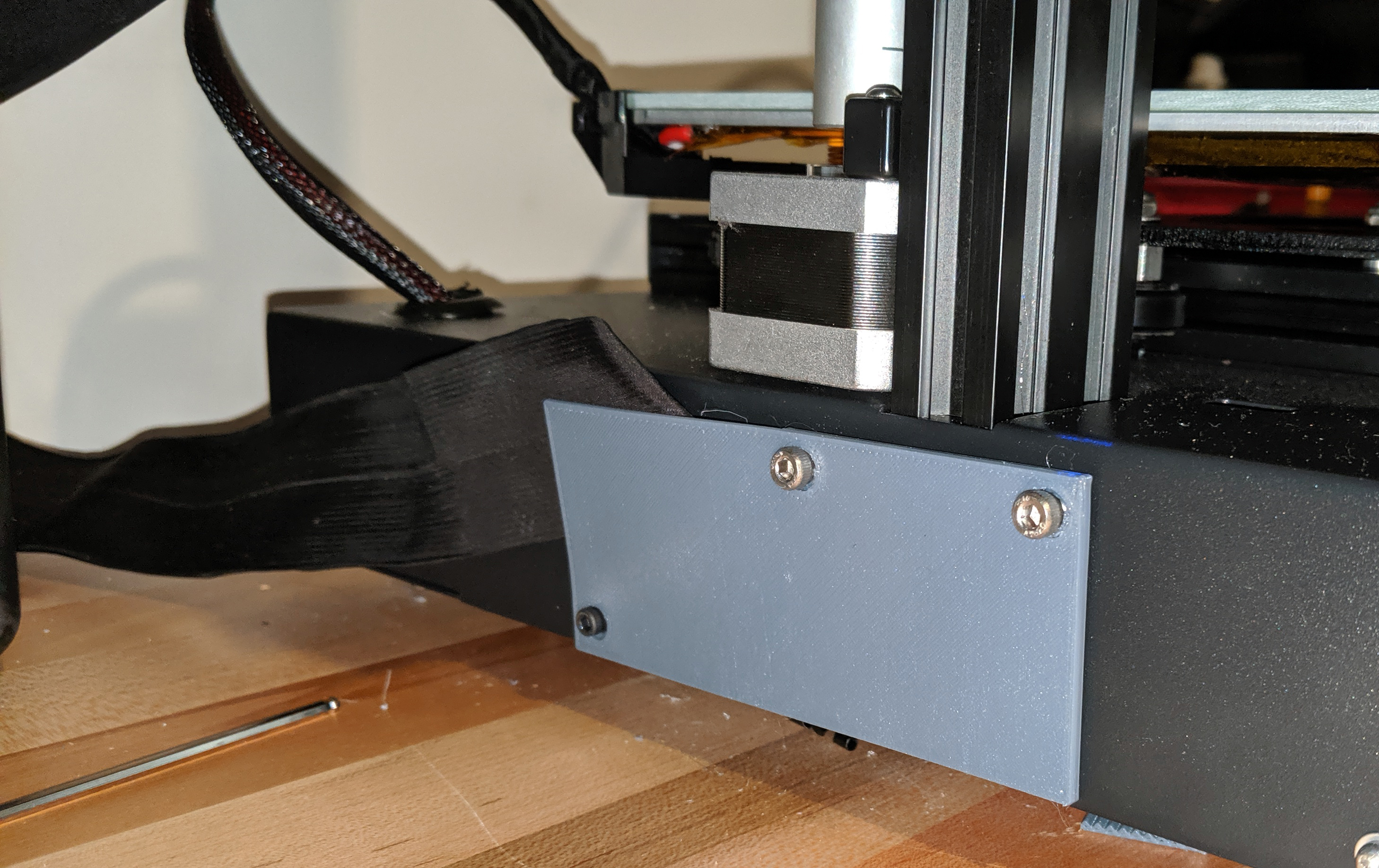 CR-10S Pro Ribbon Cable tucking bracket, clip, tie, etc
