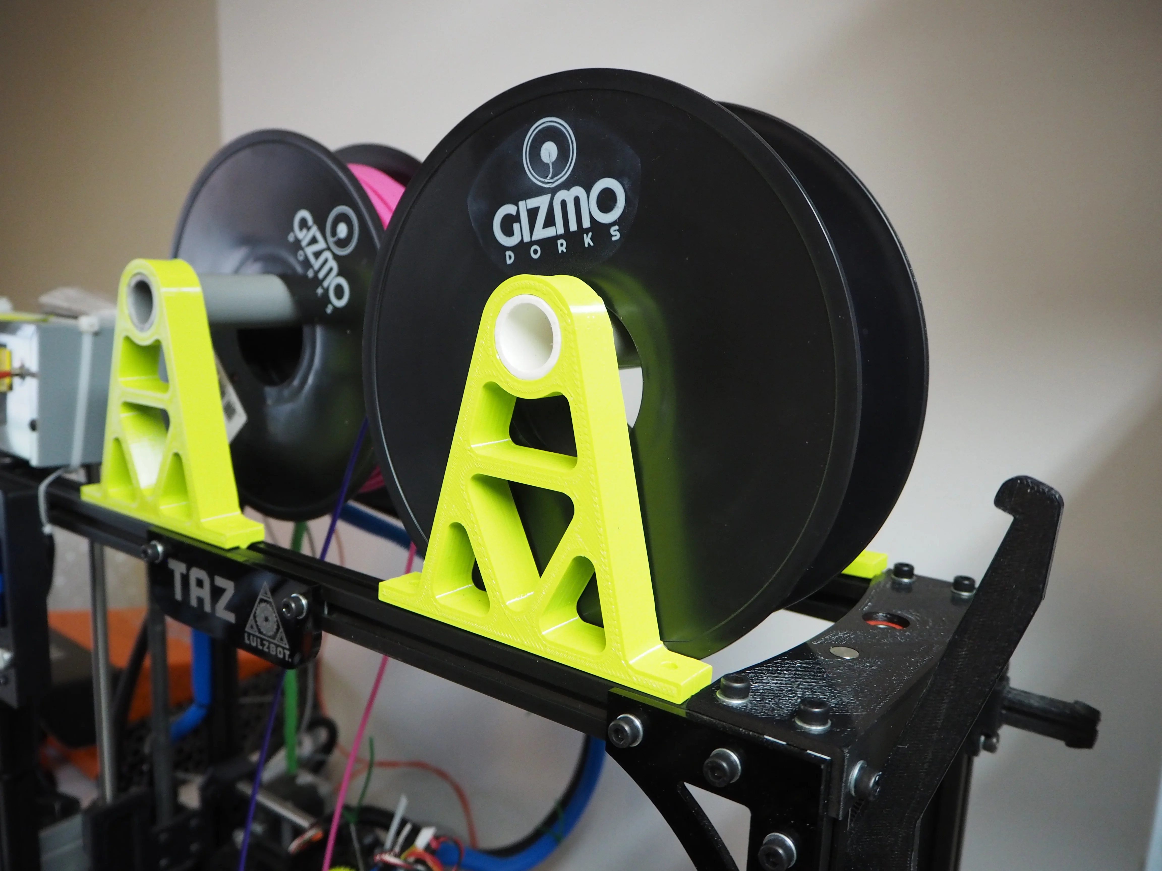 Overhead Filament Spool Holder (Lulzbot Taz)