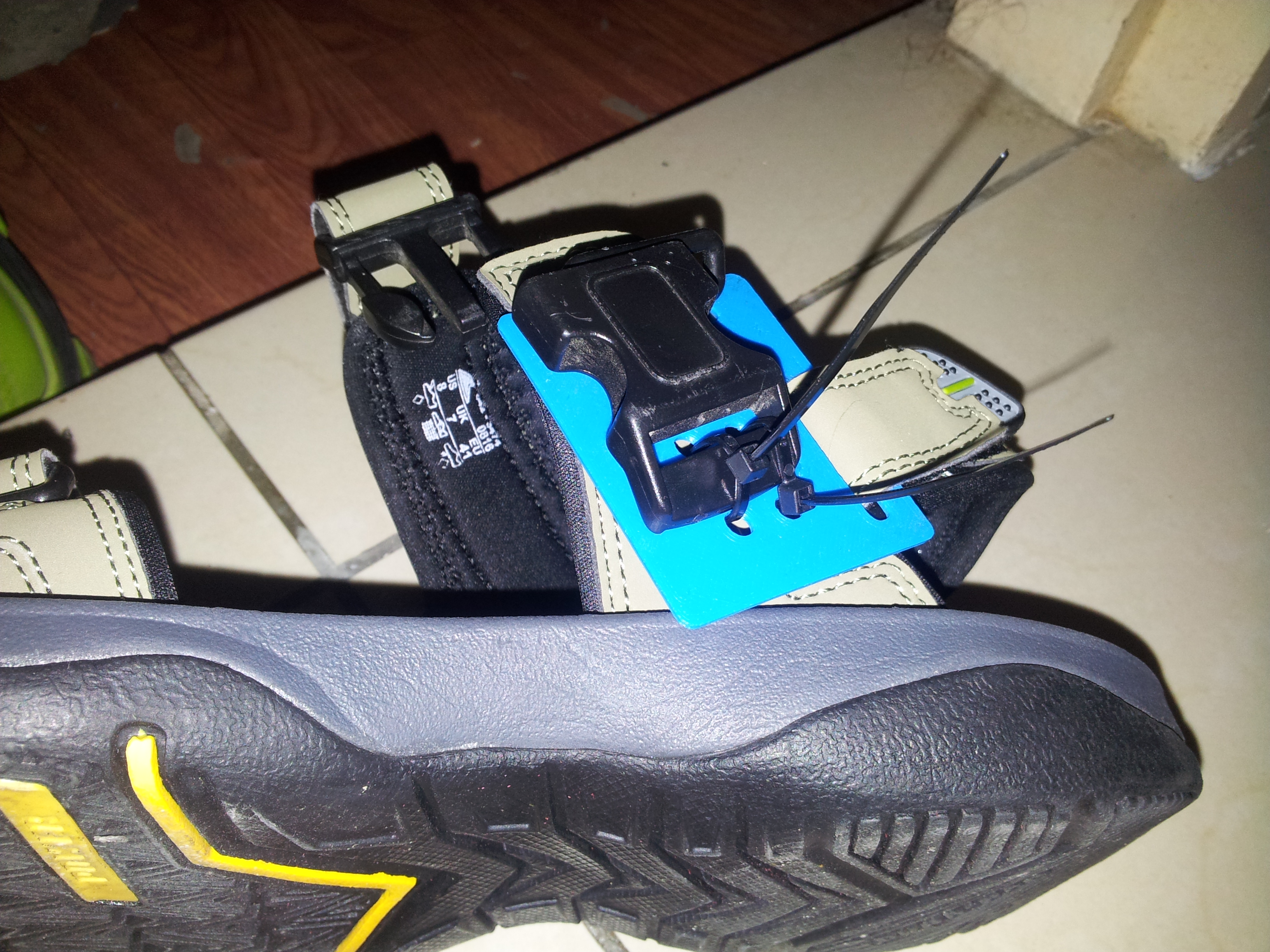 Buckle Mounting Frame for Velcro Sandal