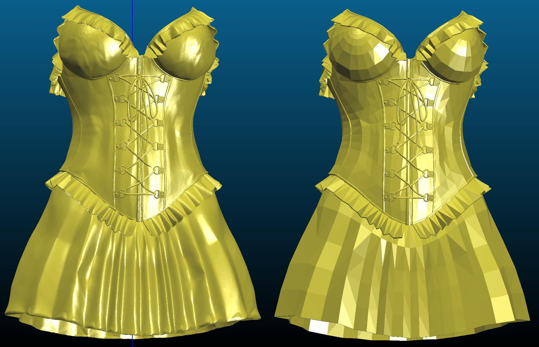 Brianna's corset and boots - Remixed - High-poly version