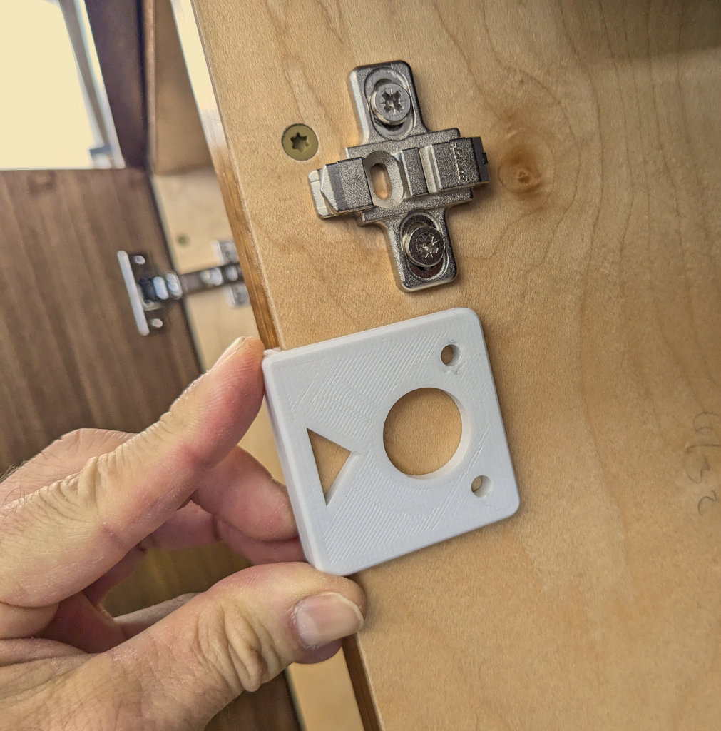 Blum Cabinet Mount Hinge Template