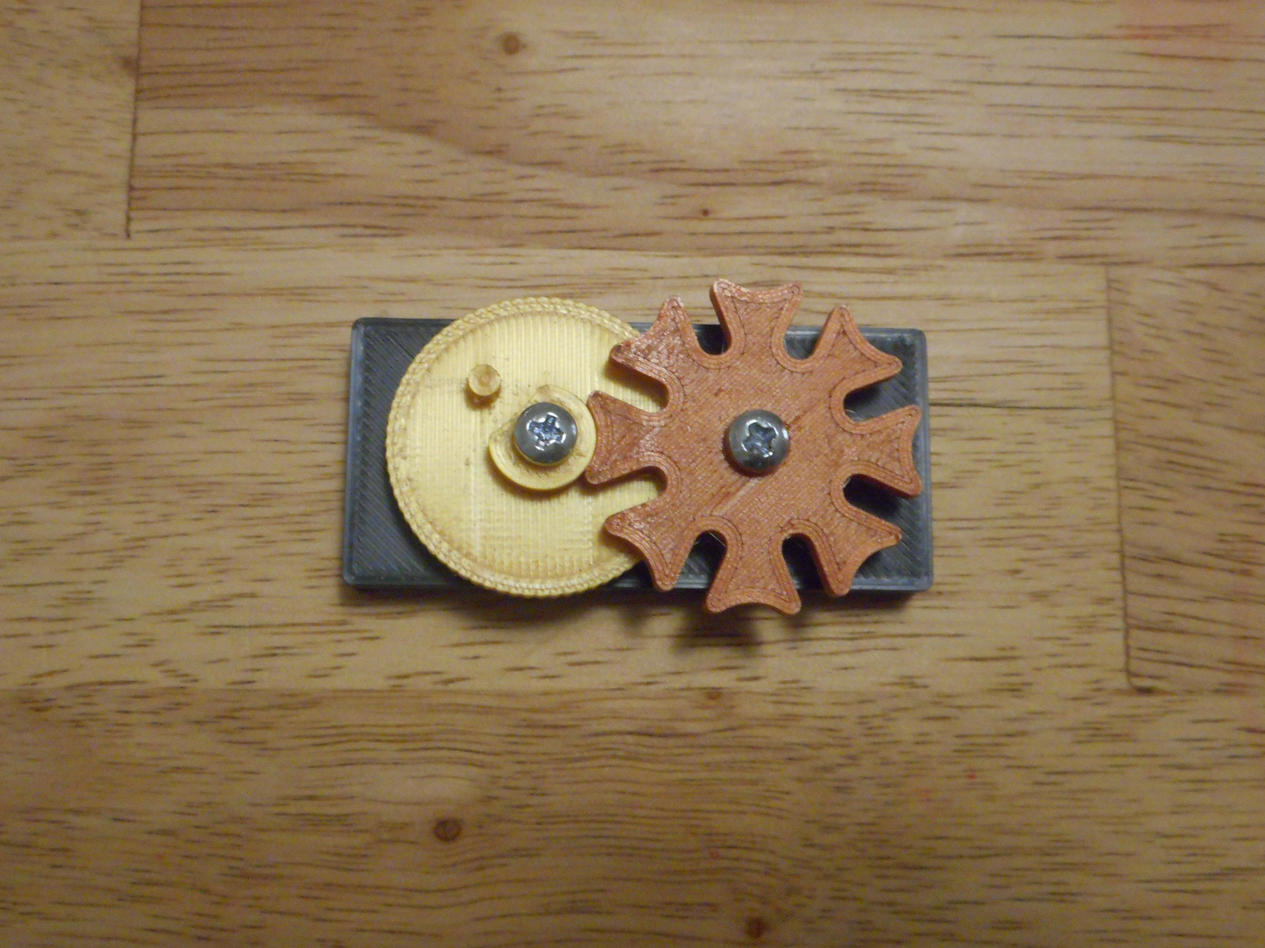8 Stop Geneva Wheel Demonstrator Fidget