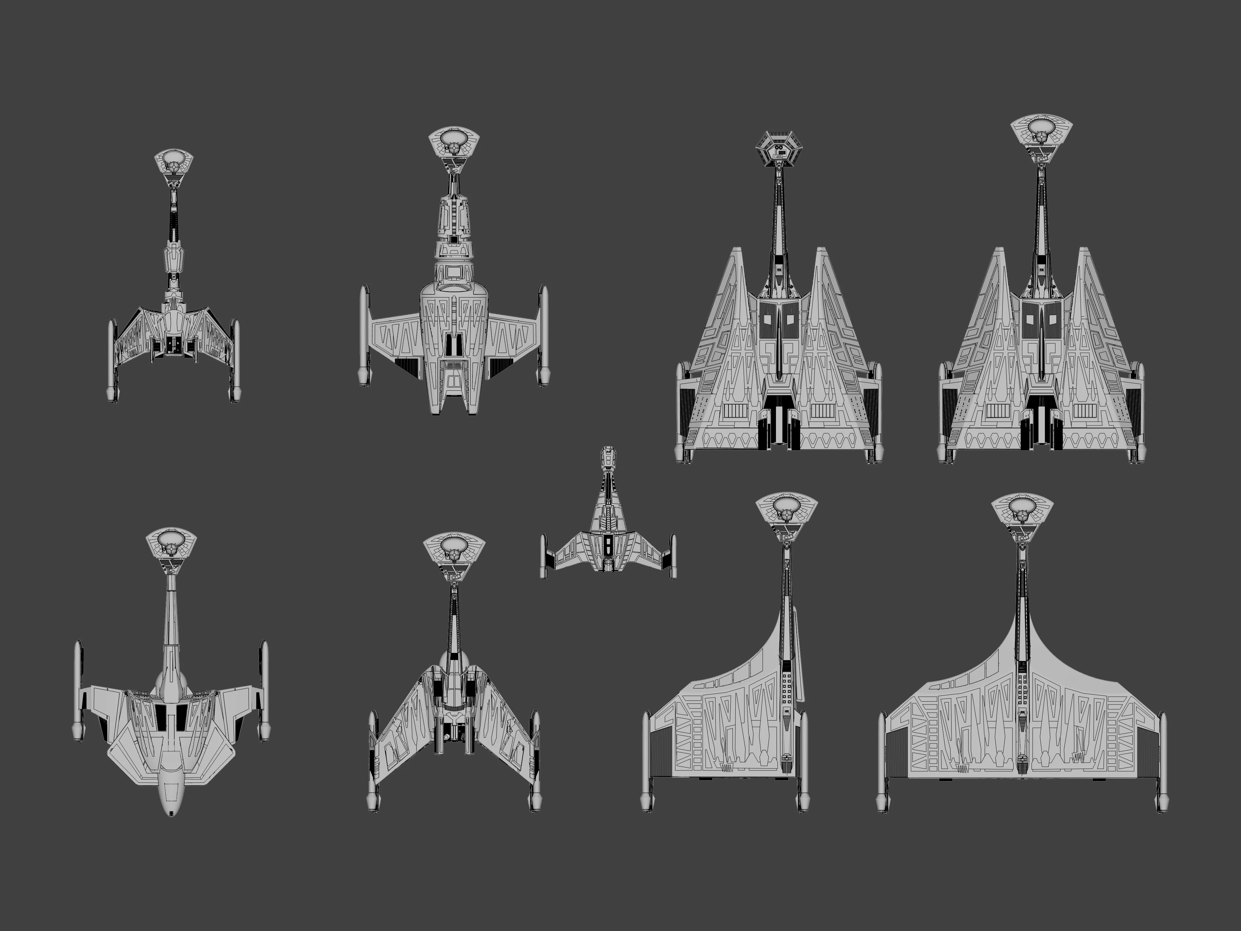 FASA Klingon Ships: Star Trek starship parts kit expansion #3