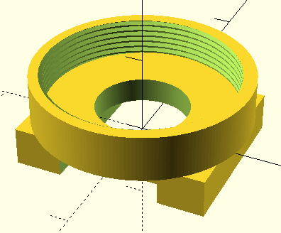 Raspberry Pi CS lens mount adapter