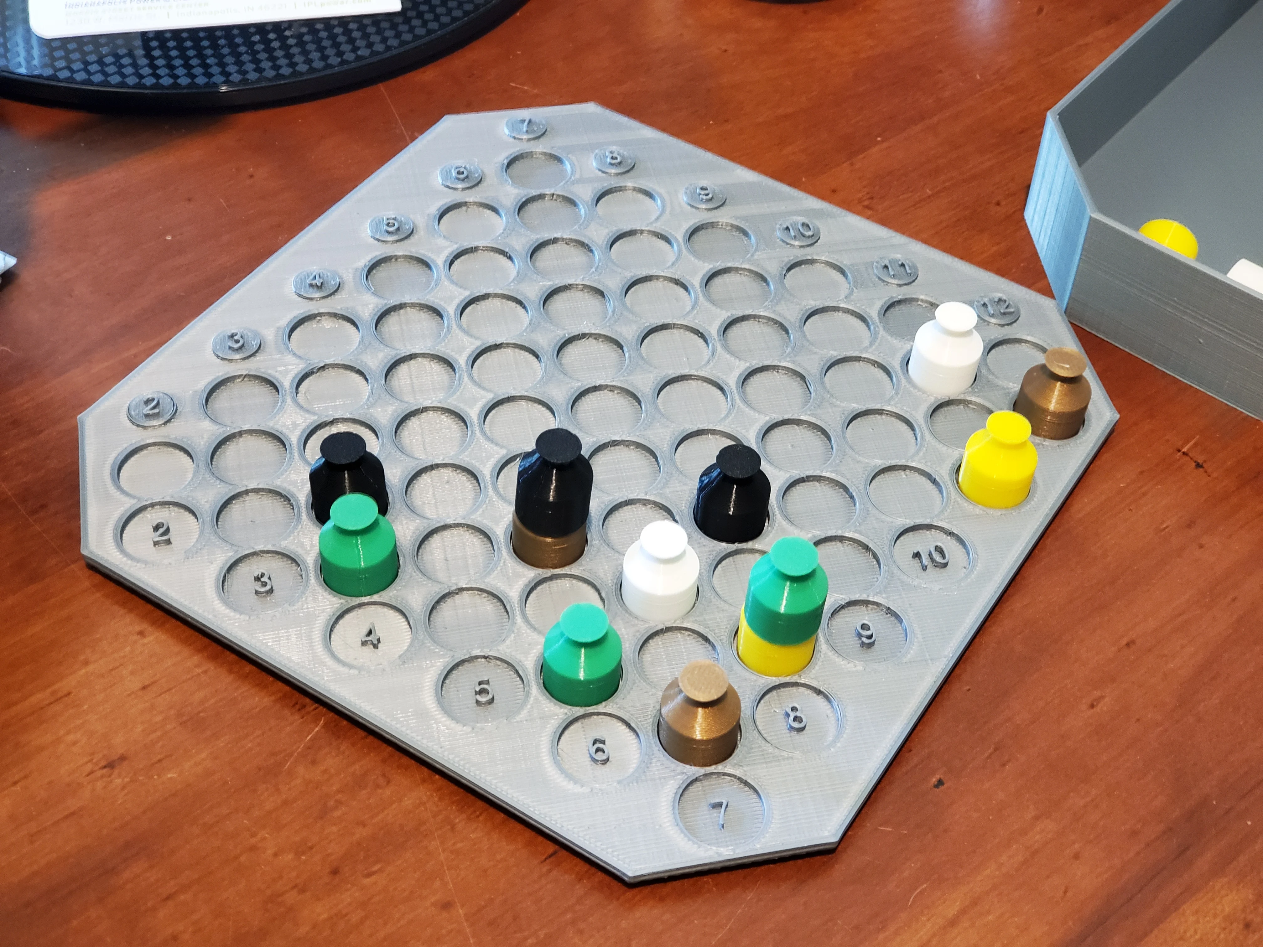 Can't Stop Game Board and Pegs