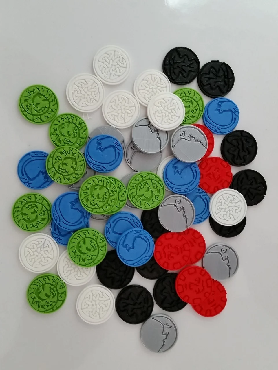 3D Tokens for Decktet (Card game)