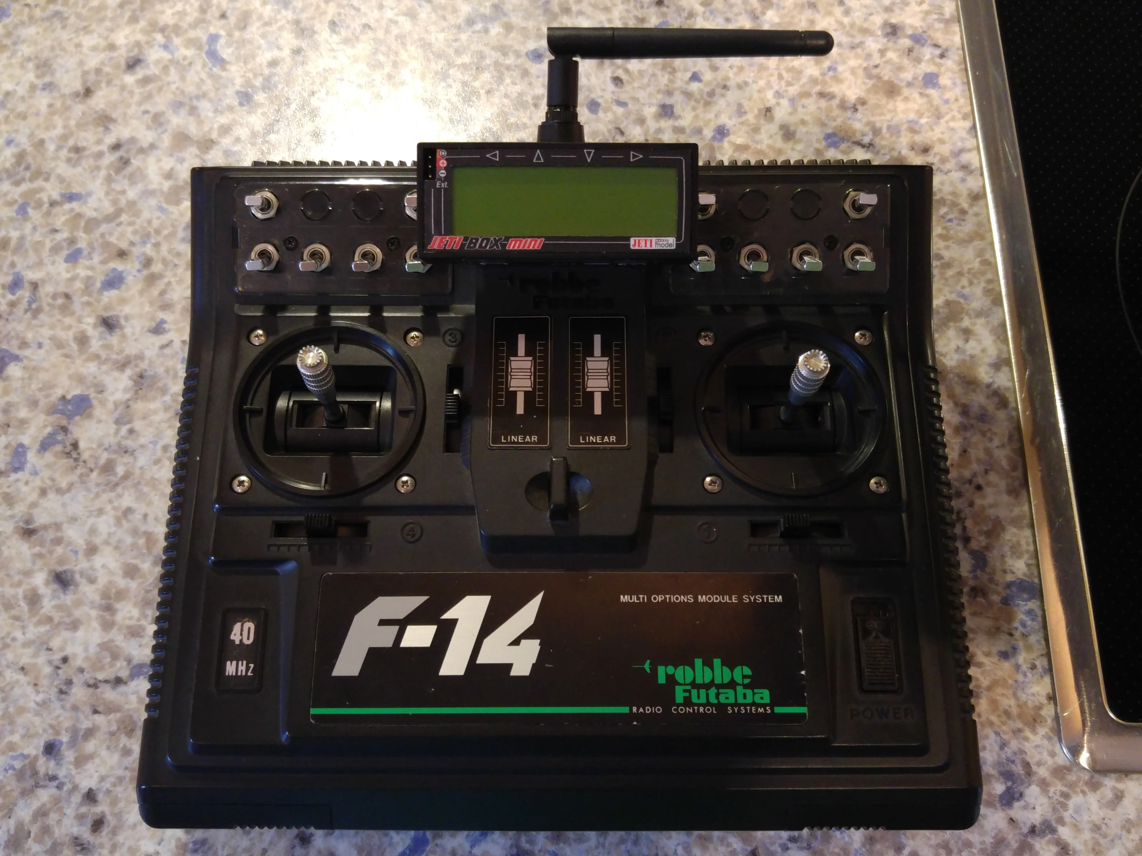 Jetibox on Futaba F14 Robbe