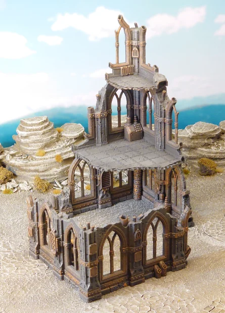Gothic scifi ruin