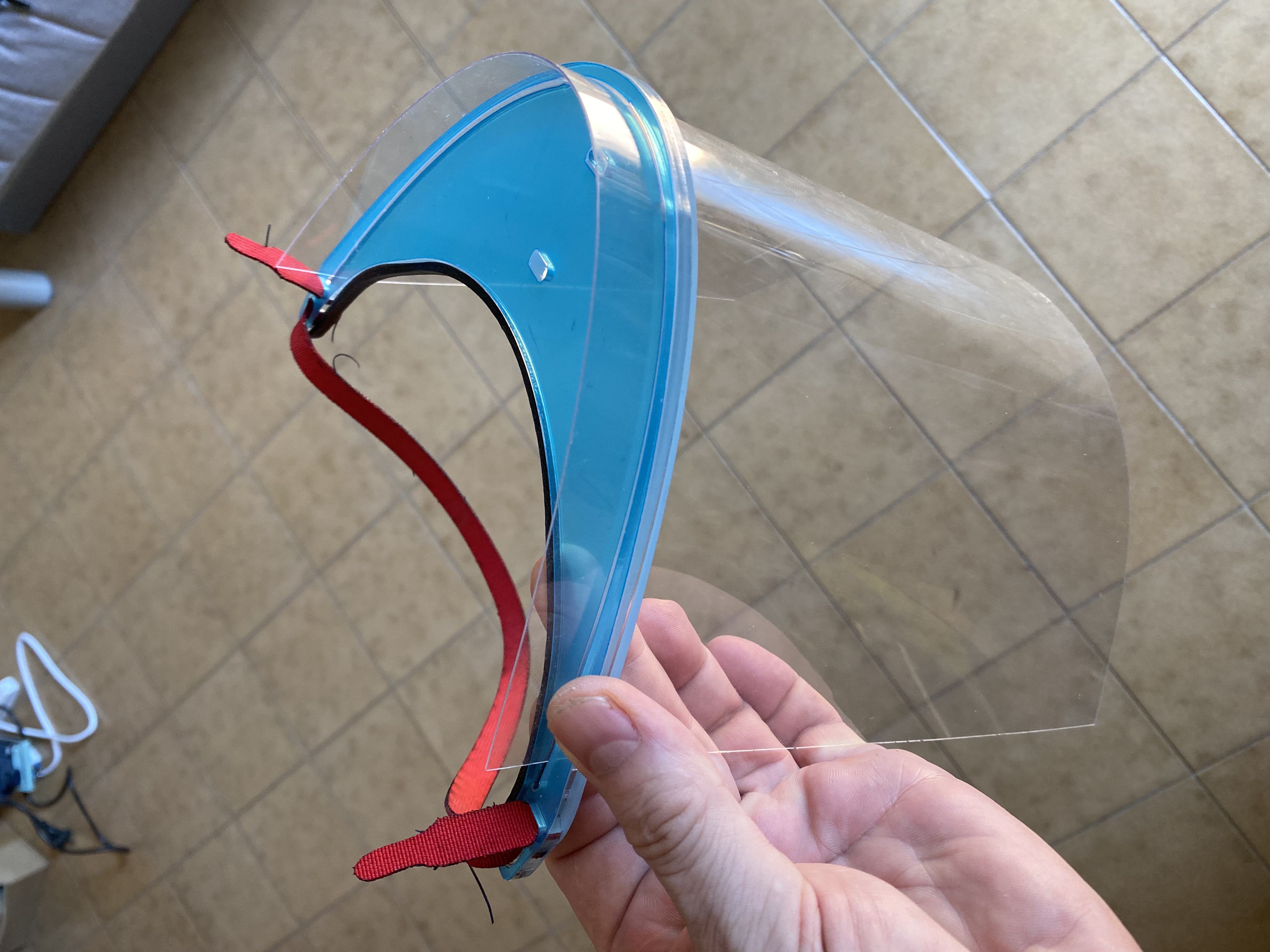 Face Shield for lasercutter (Covid-19 protection)