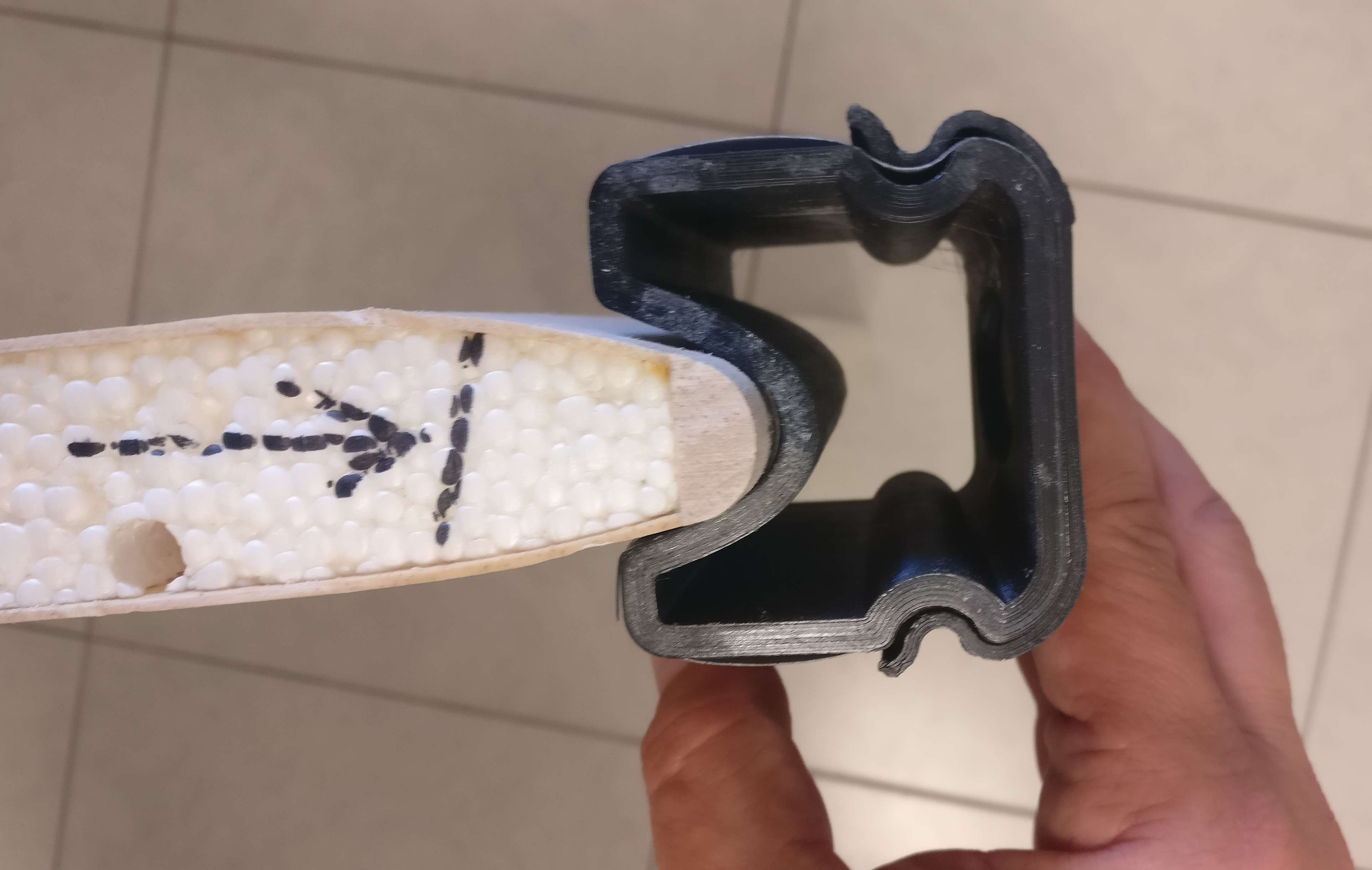 Airfoil leading edge Sanding Block for Balsa