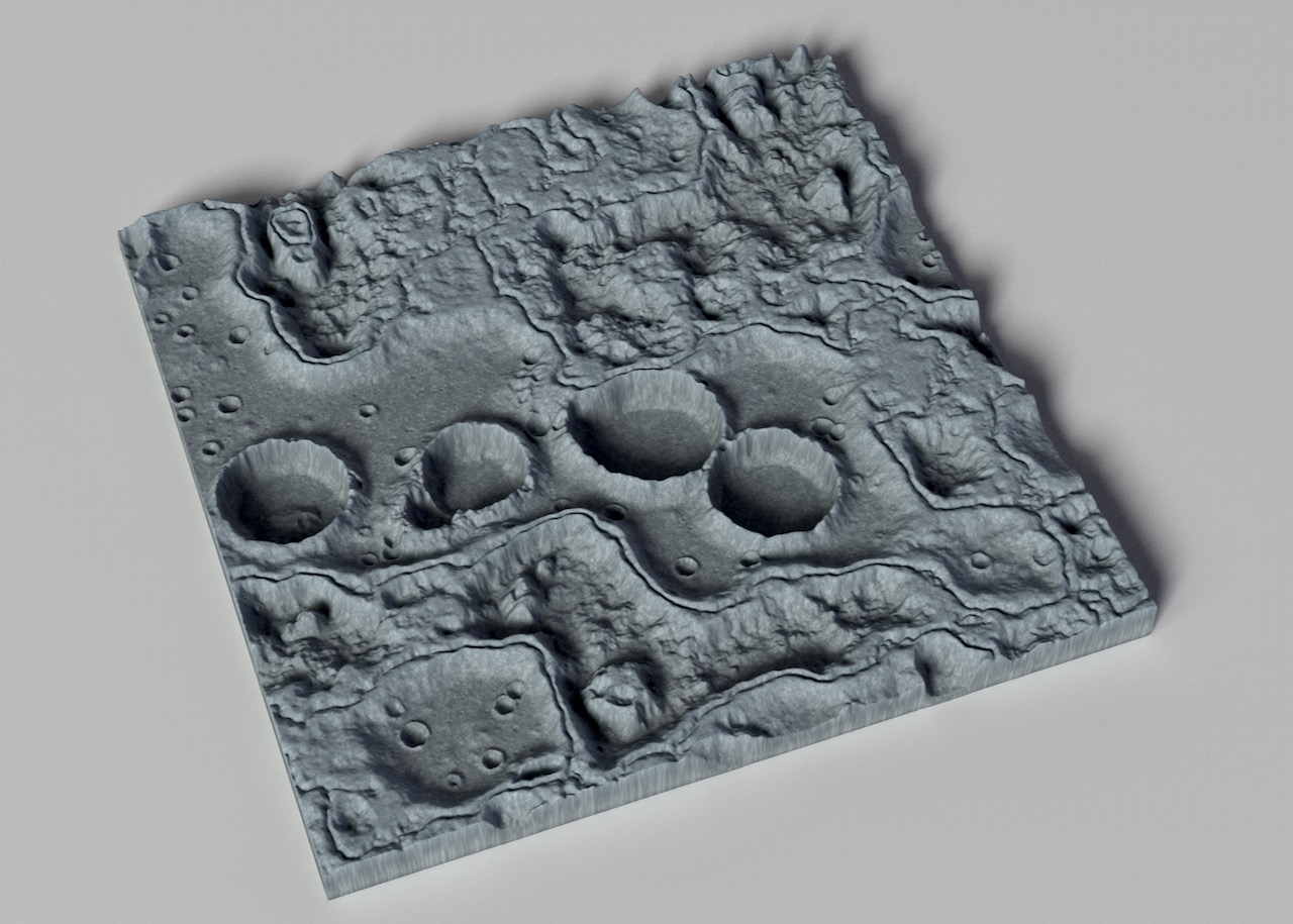 Moon Craters Terrain - wall decor