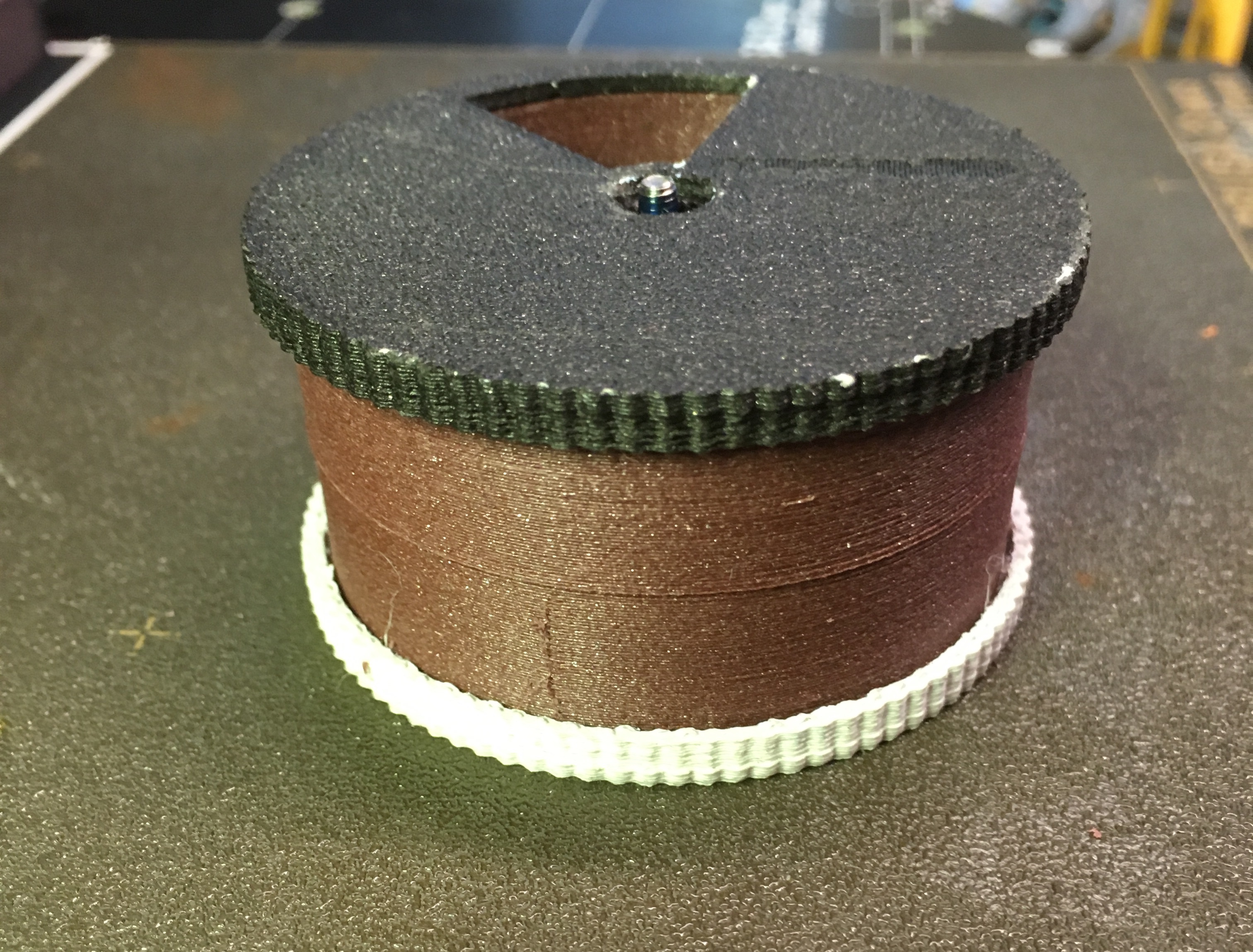 10 compartment pill box w/ springloaded lids