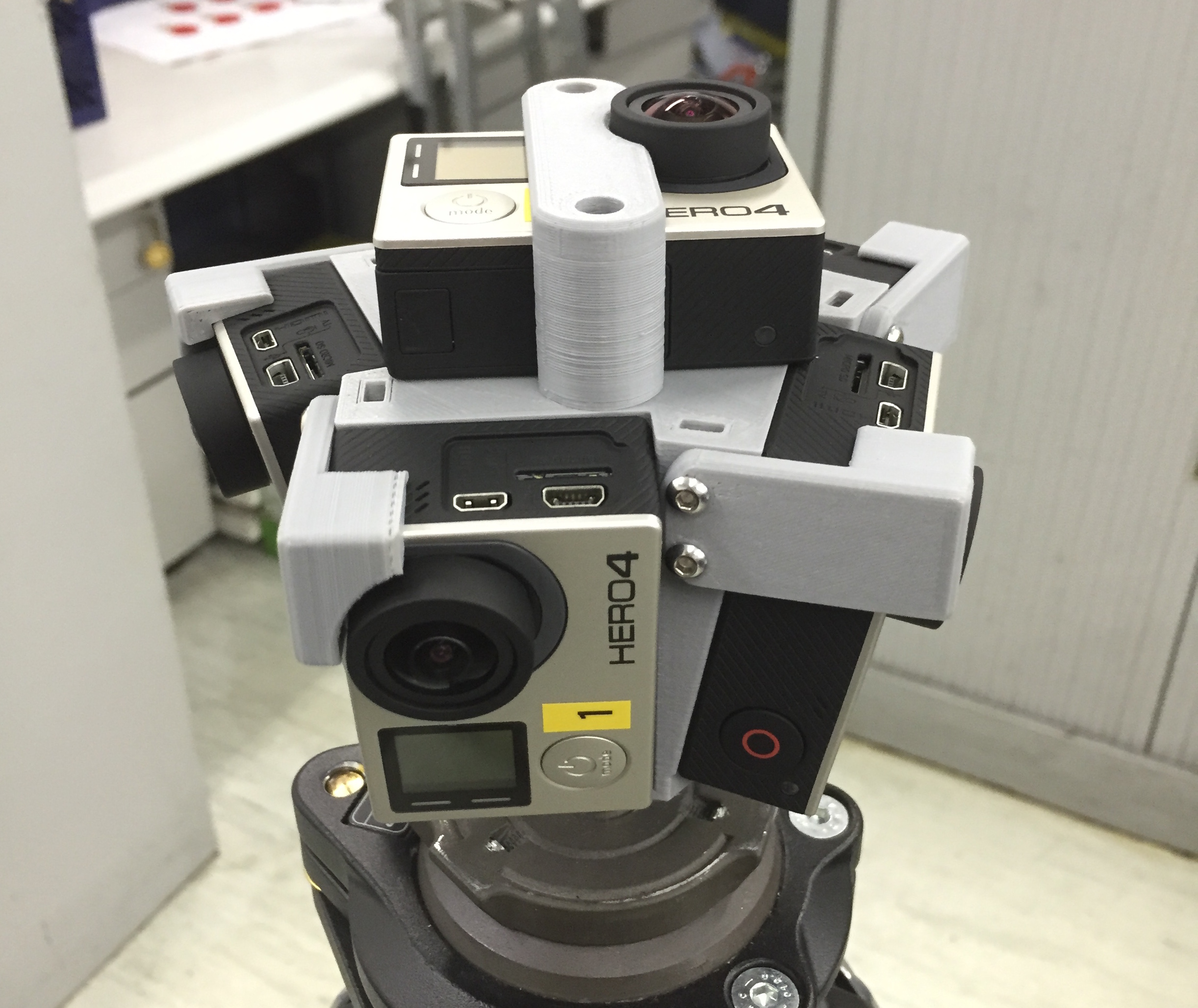 360 Video Rig for 6 GoPro Hero4
