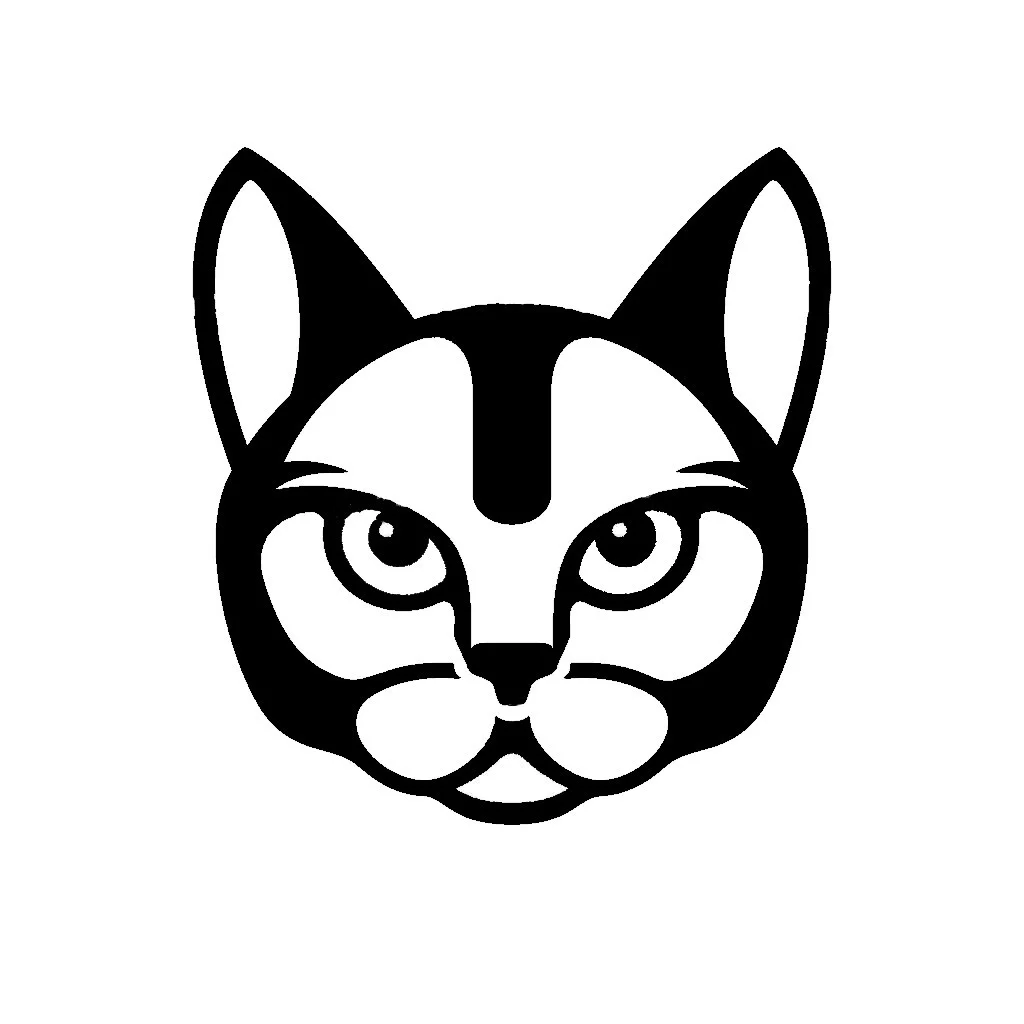 2D Cat face