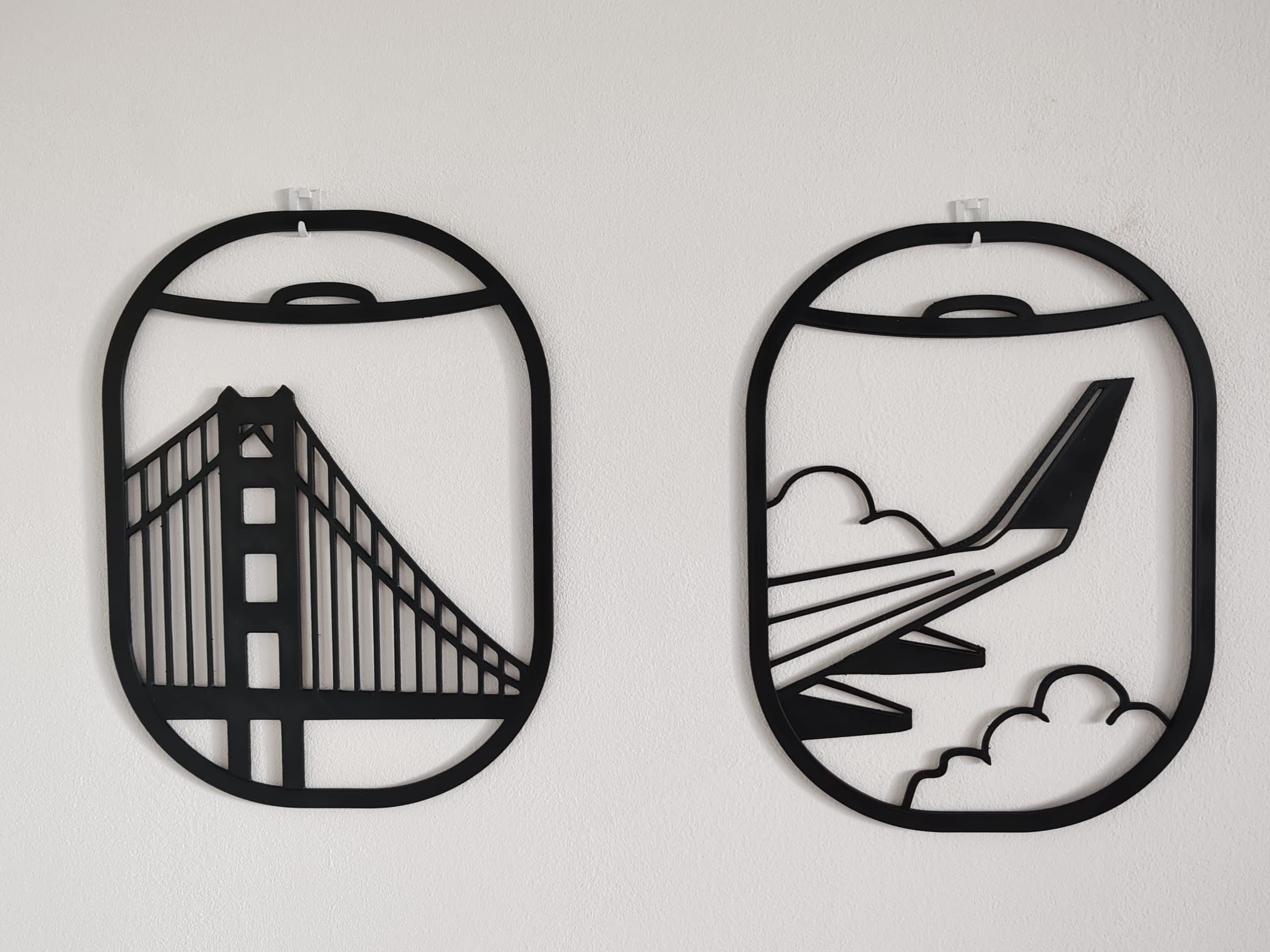 Airplane window wall art