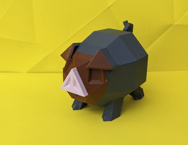 Lechonk Low Poly Pokemon