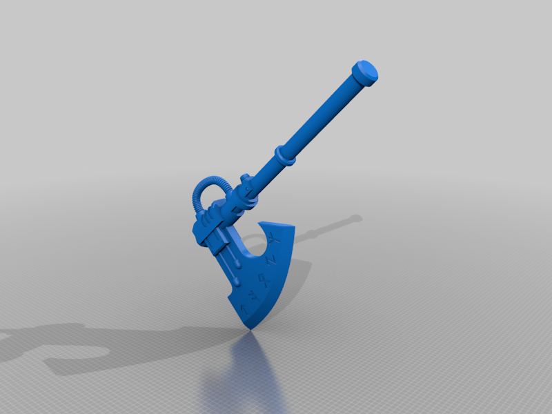 Assembled Power Axe Space Wolves Warhammer 40k