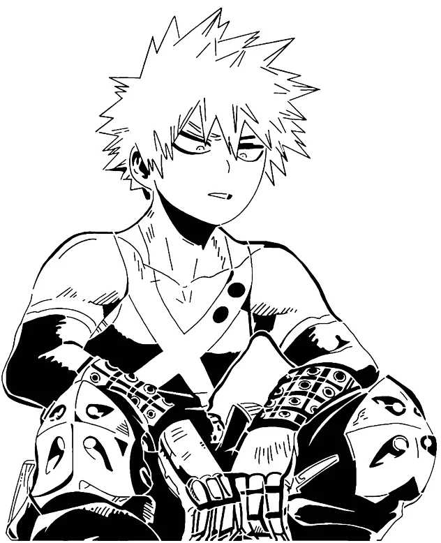Katsuki Bakugo stencil