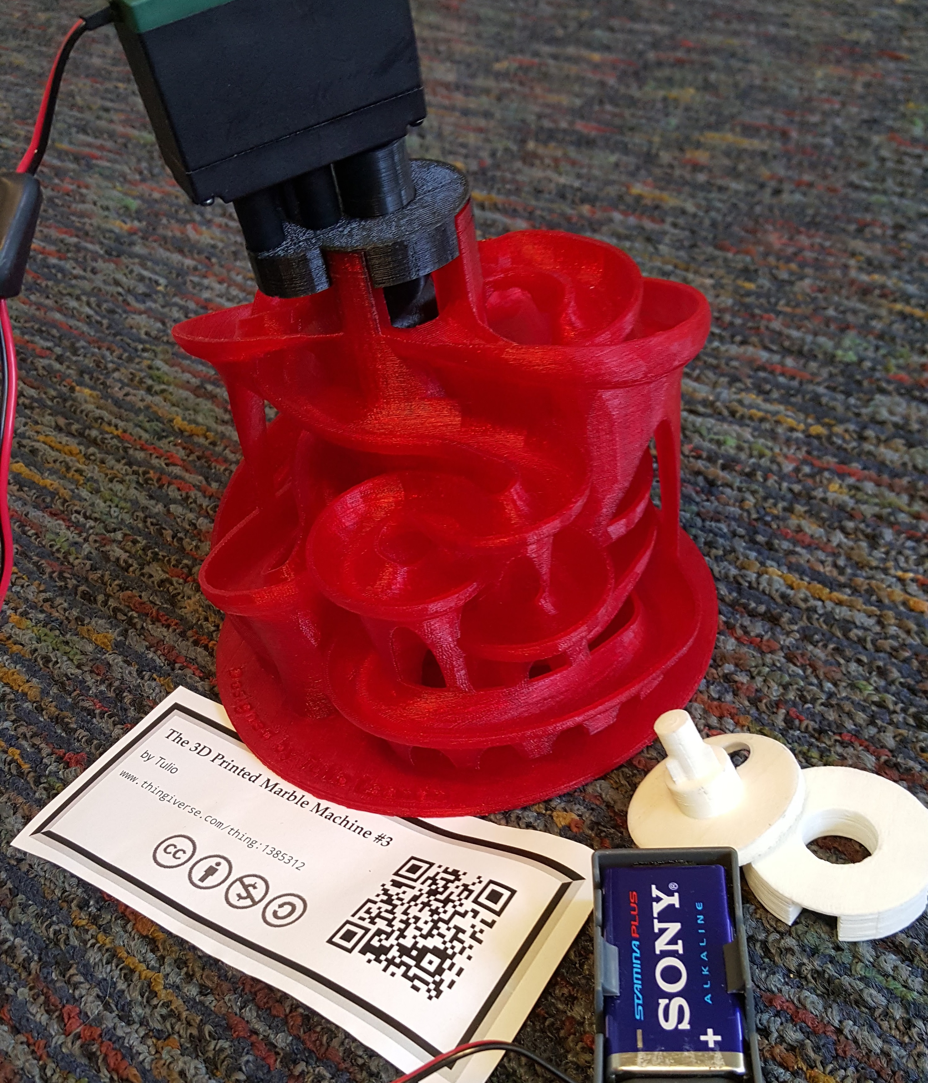 Motorized Cap for Tulio's Marble Machine #3