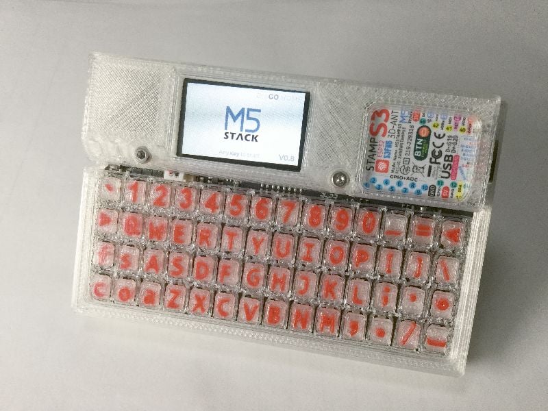 M5Stack Cardputer replacement case and keyboard