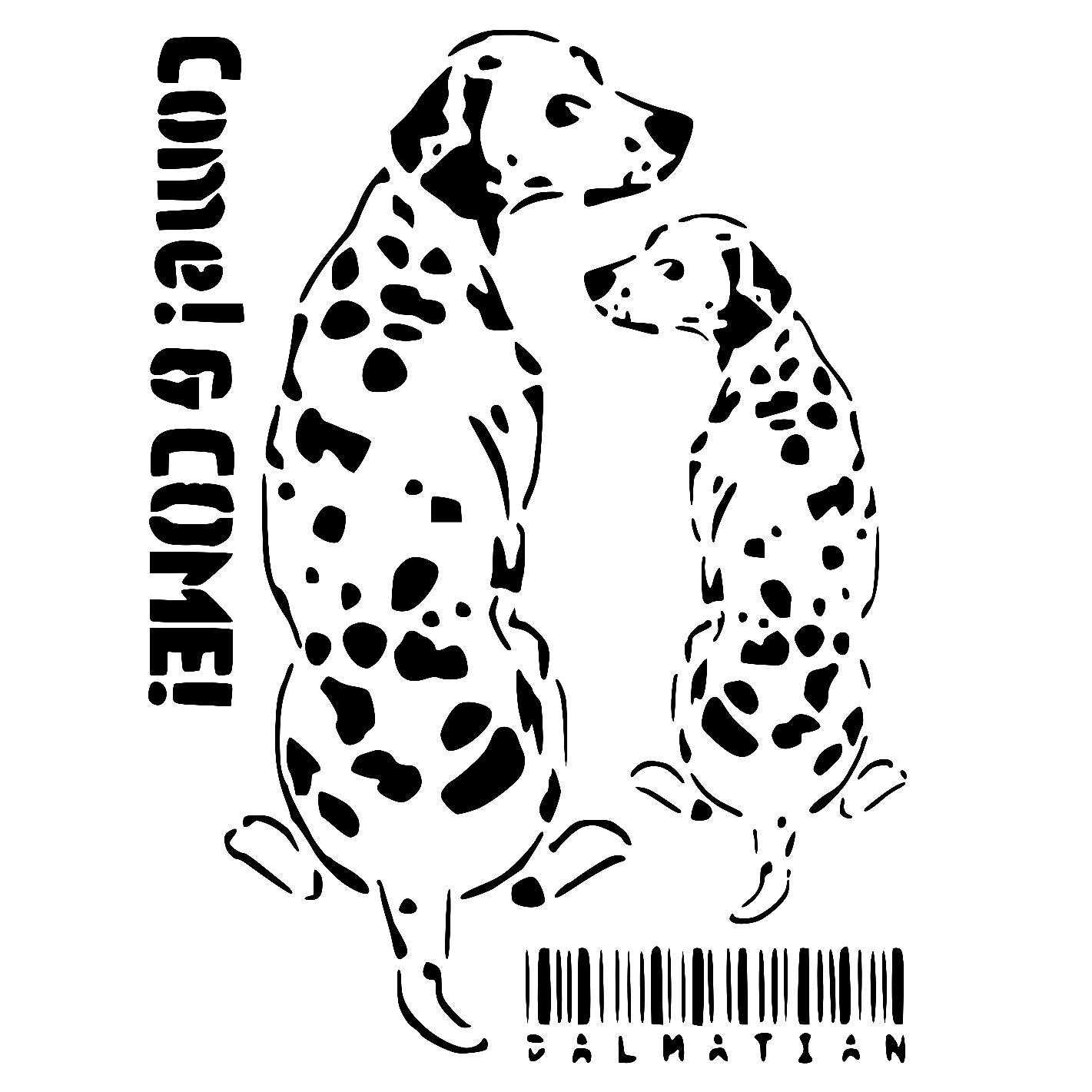 Dalmatian stencil