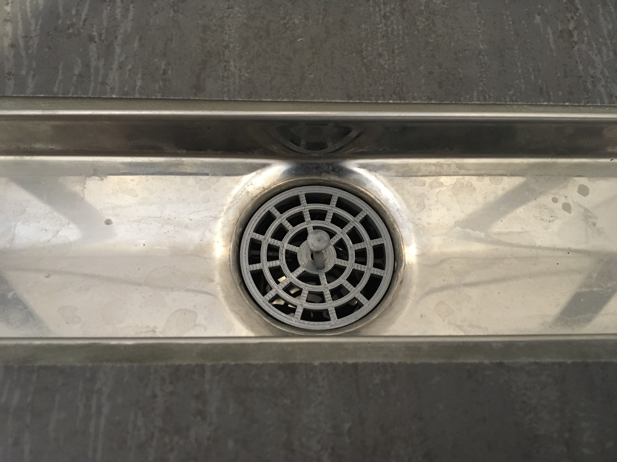 Hair strainer for floor level shower drains (TECE Drainline)