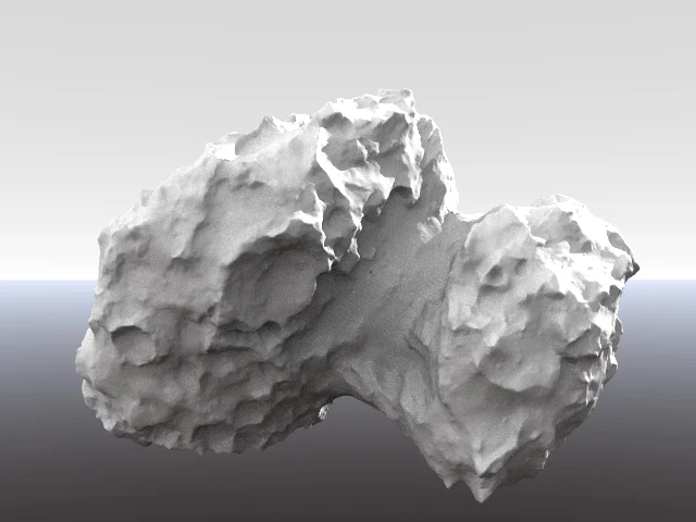 67P comet Rosetta new hires, complete model