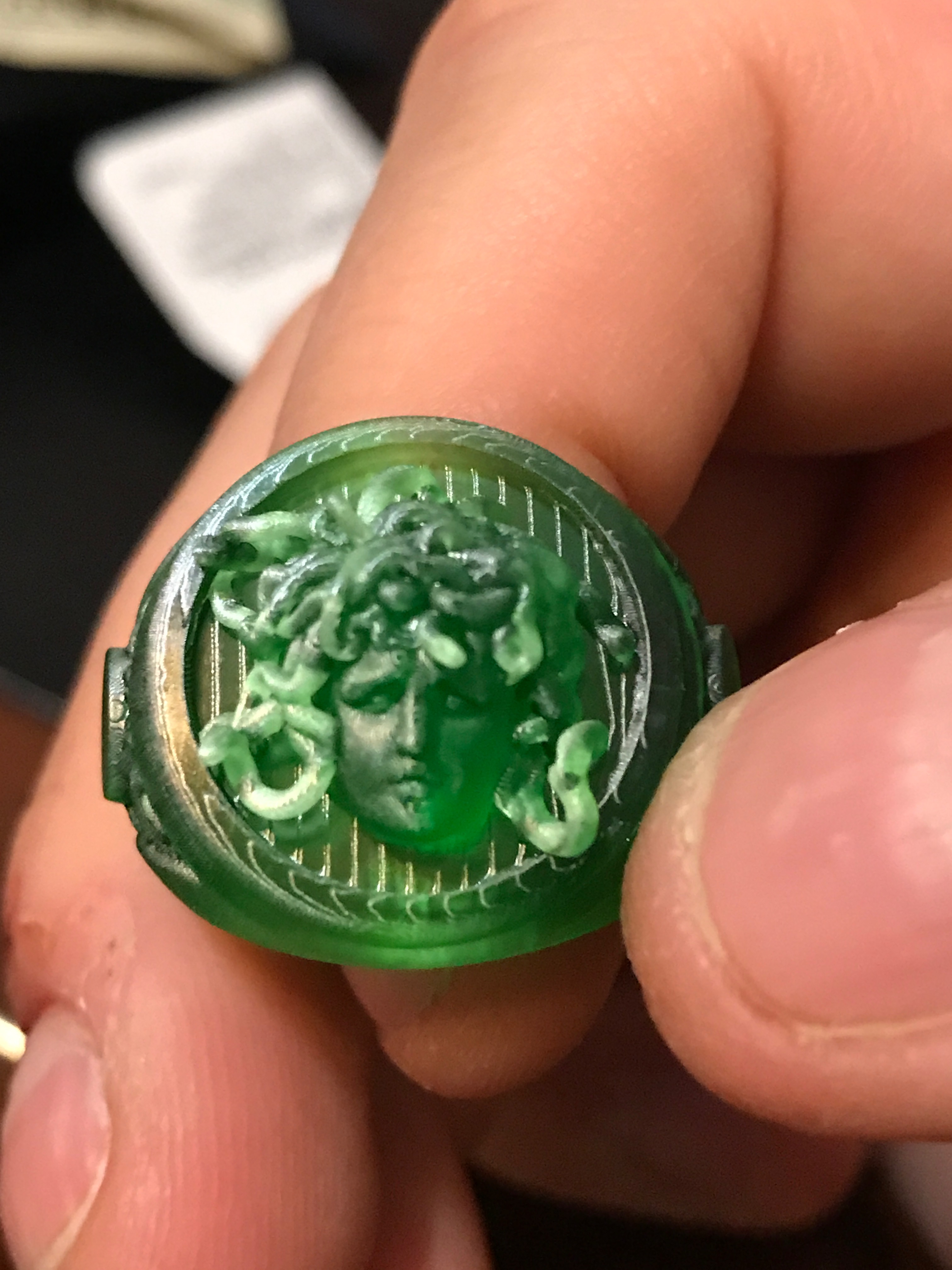 Medusa Head Ring