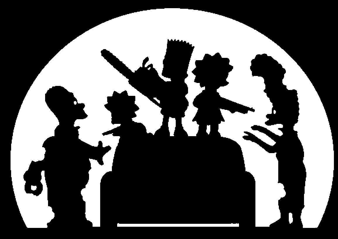 The Simpsons stencil