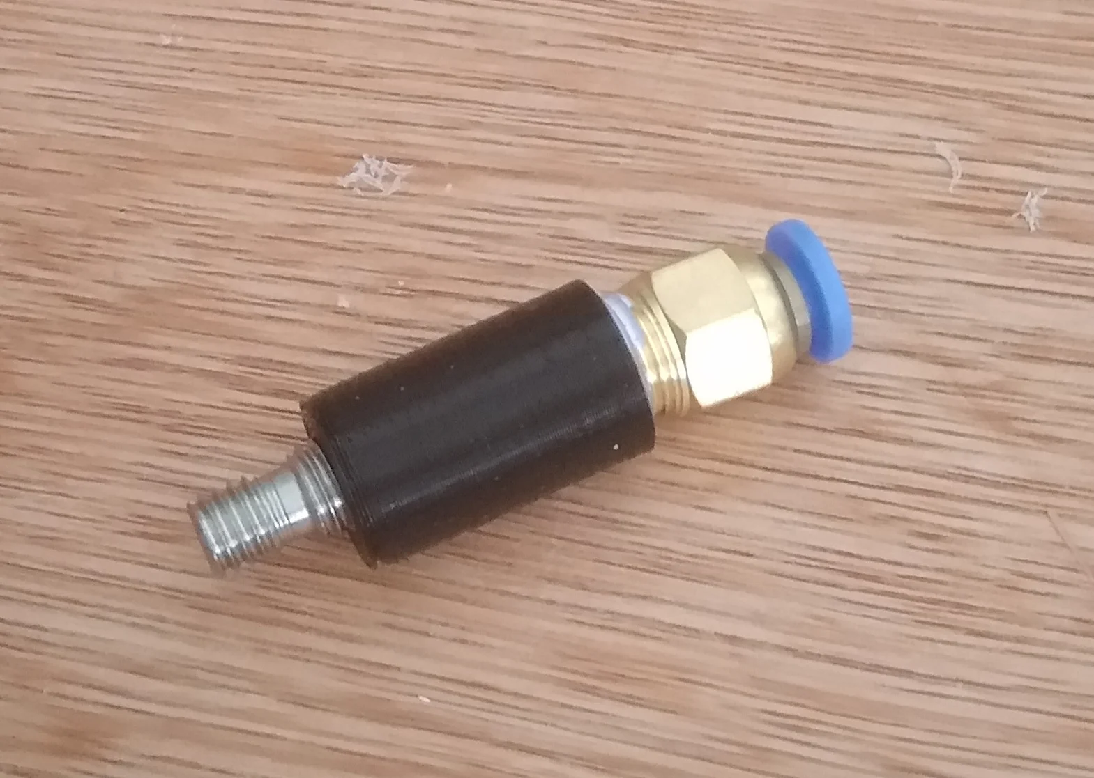 PC4-M6 to PC4-M10/PC4-01 pneumatic fitting adapter (using E3D V6 or clone throat)