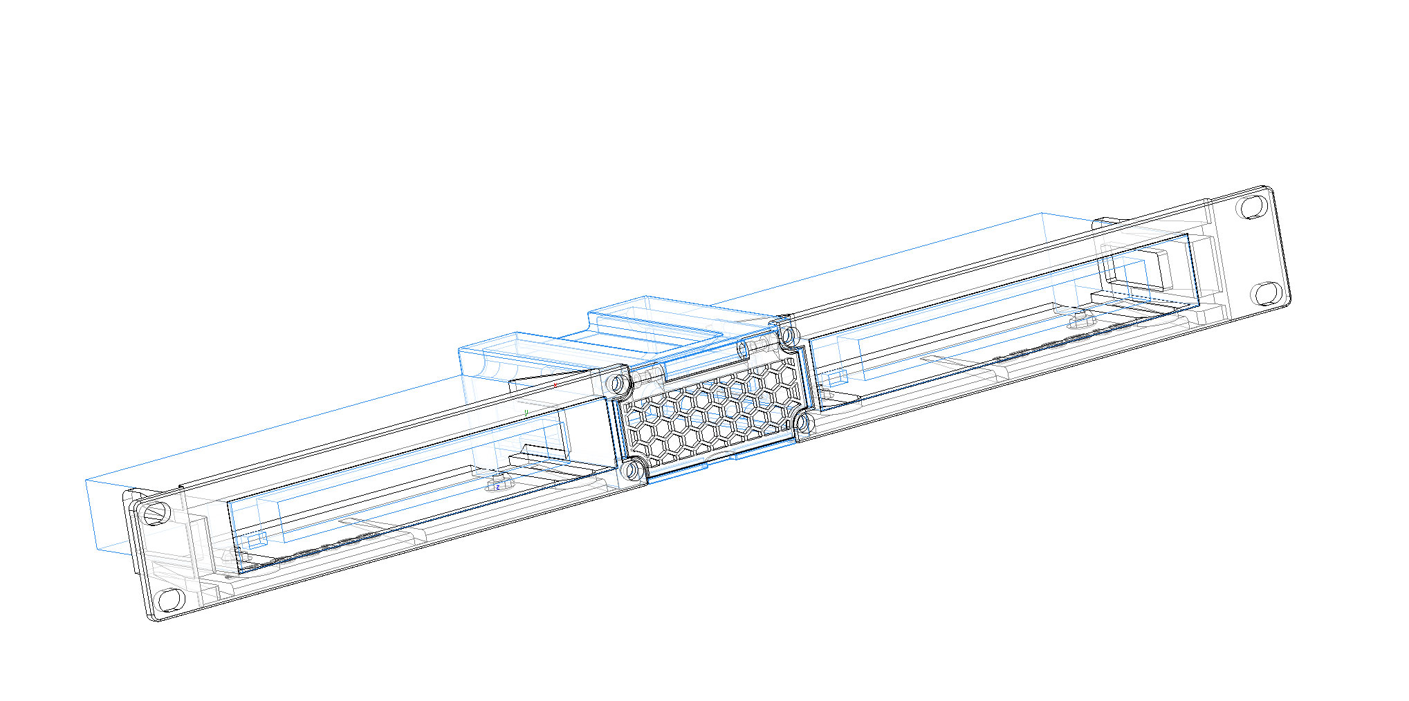 Netgear GS308 8 port switch module - wings - REMIX (M3 screws)