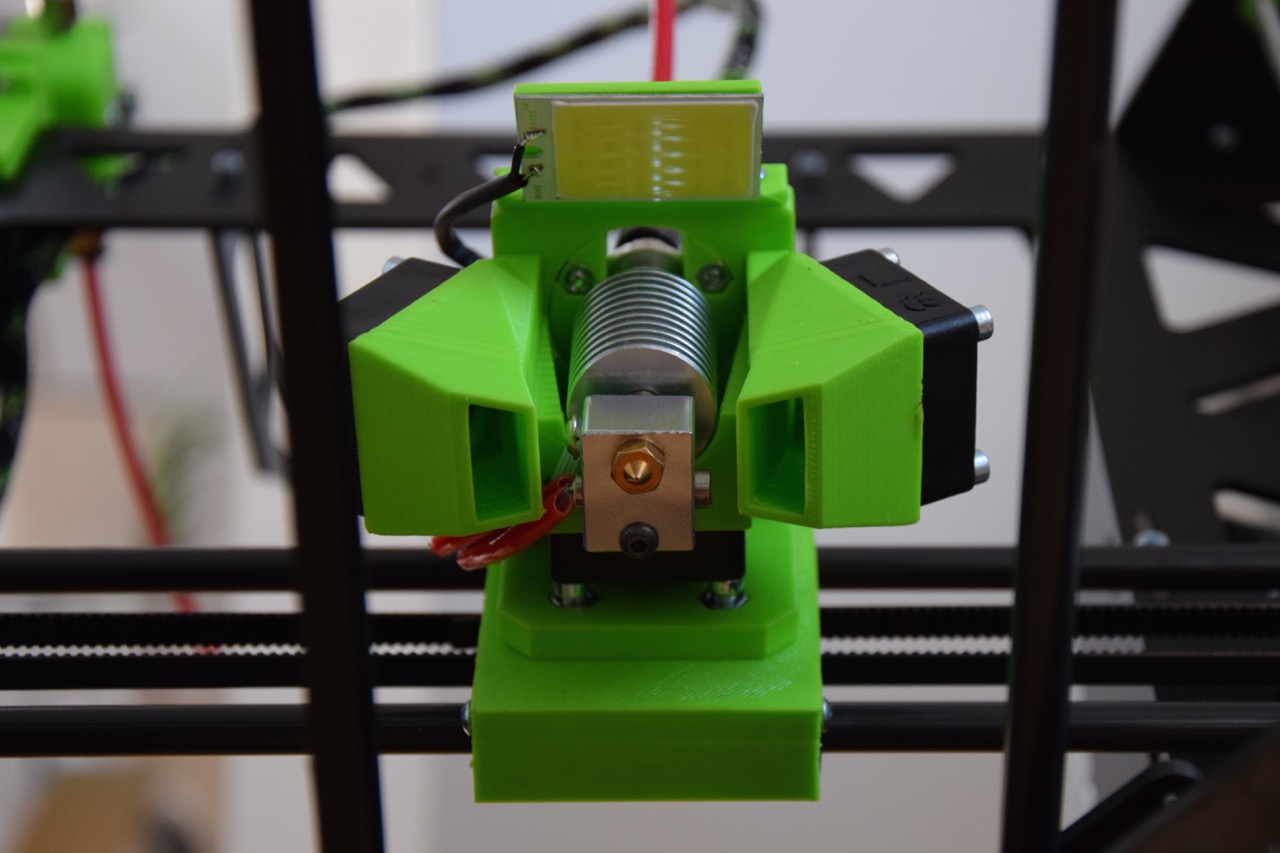 modular hotend bowden mount incl. fan duct and light