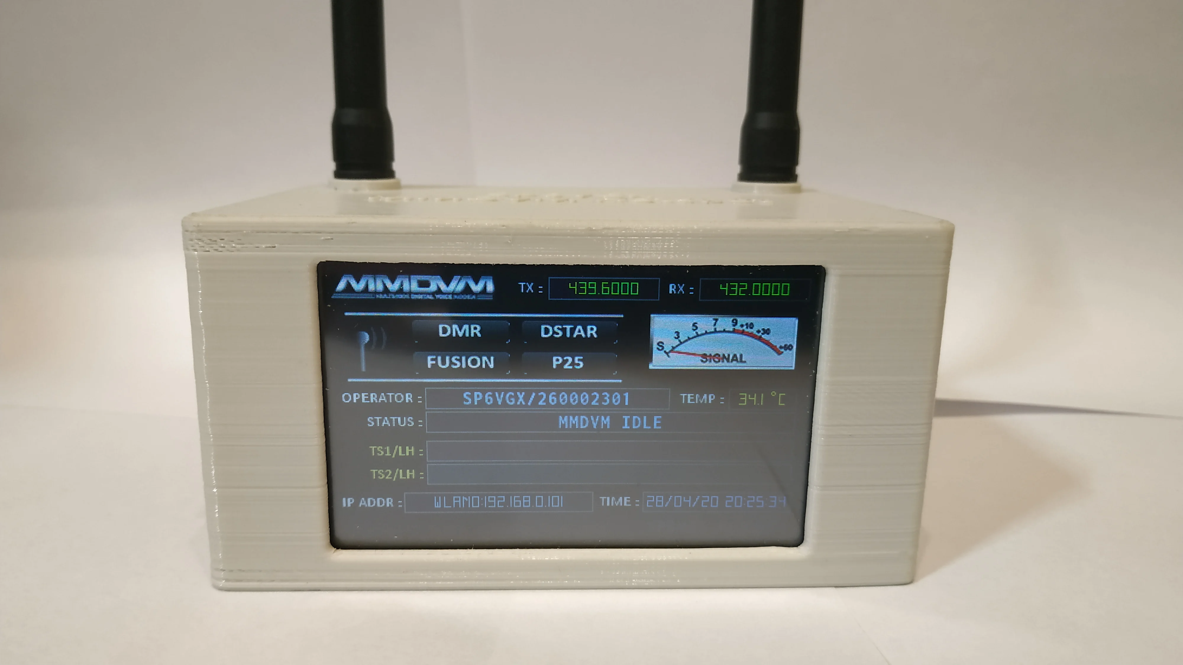 MMDVM HS Dual Hotspot Case - Raspberry PI 4 & Nextion 3.2"