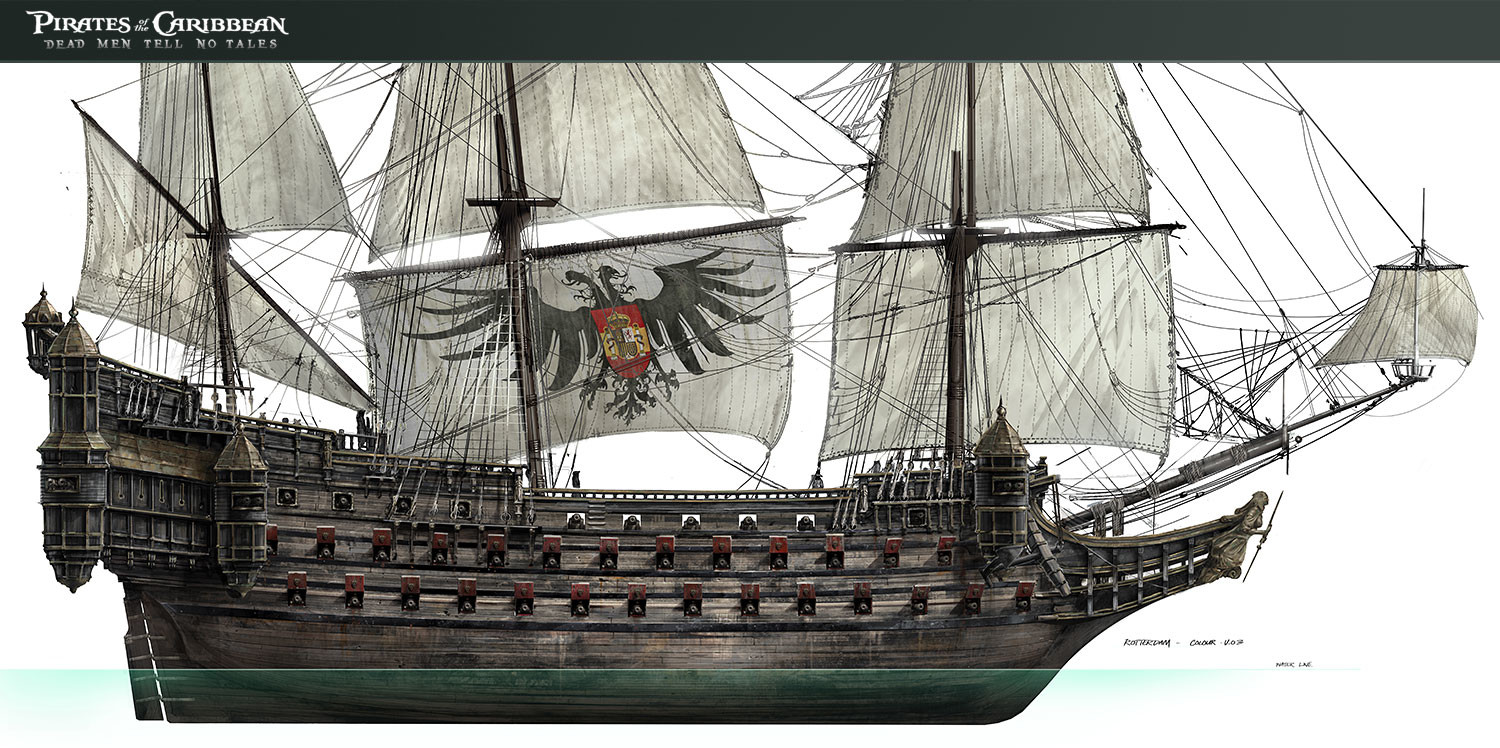 The Silent Mary before she was a ghost ship (Pirates of the Caribbean)