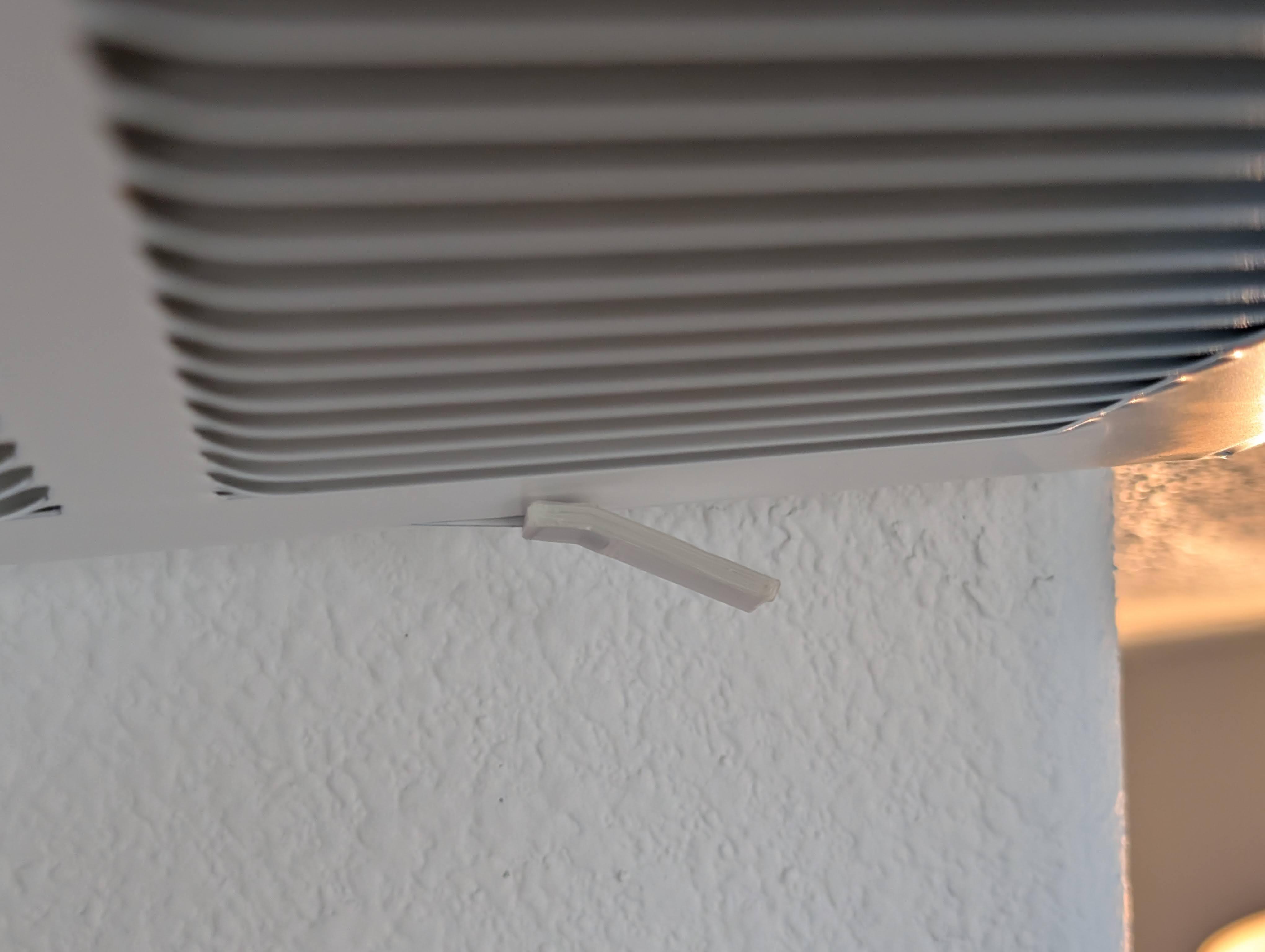 HVAC filter vent lever extension