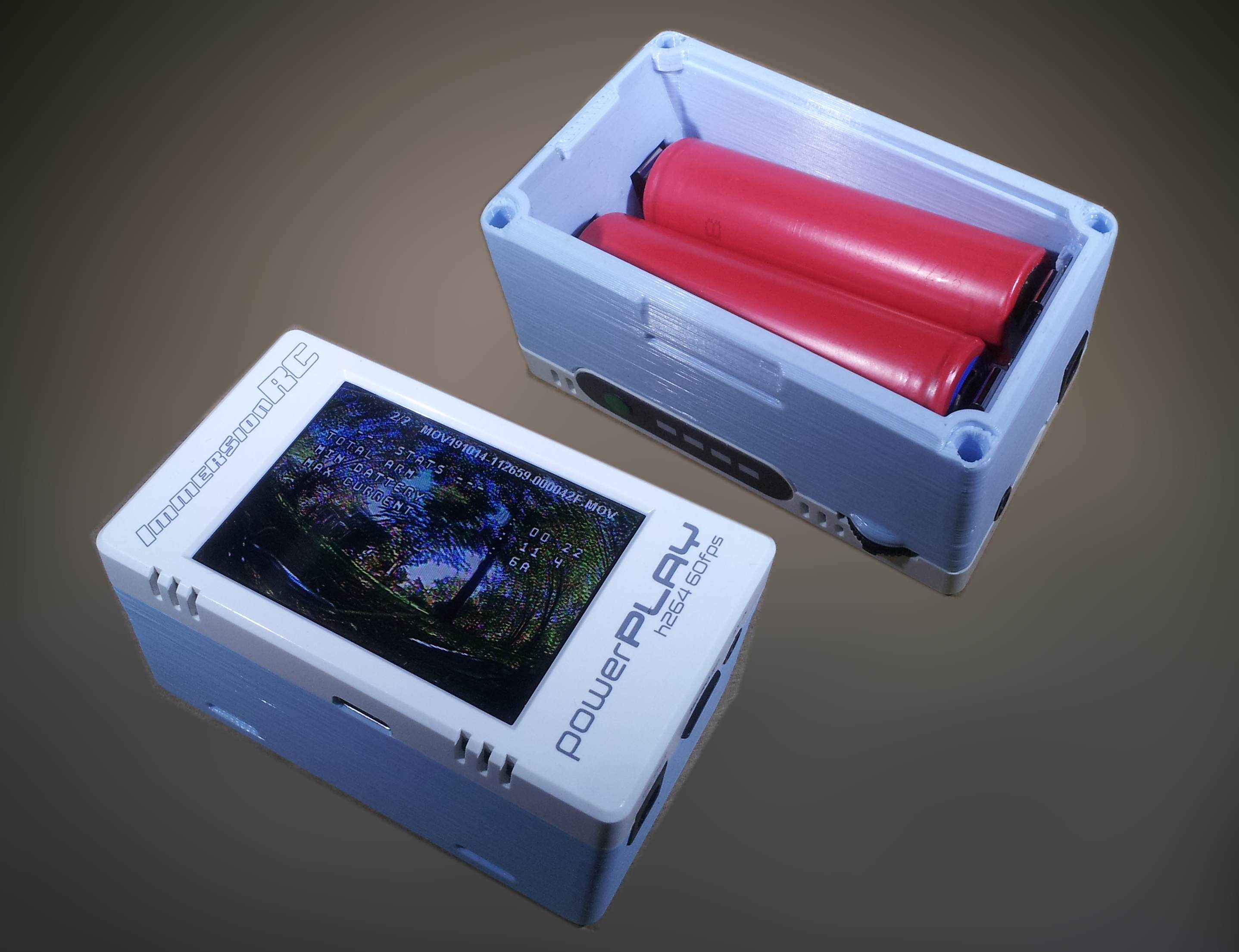 ImmersionRC PowerPLAY DVR 18650 case adapter