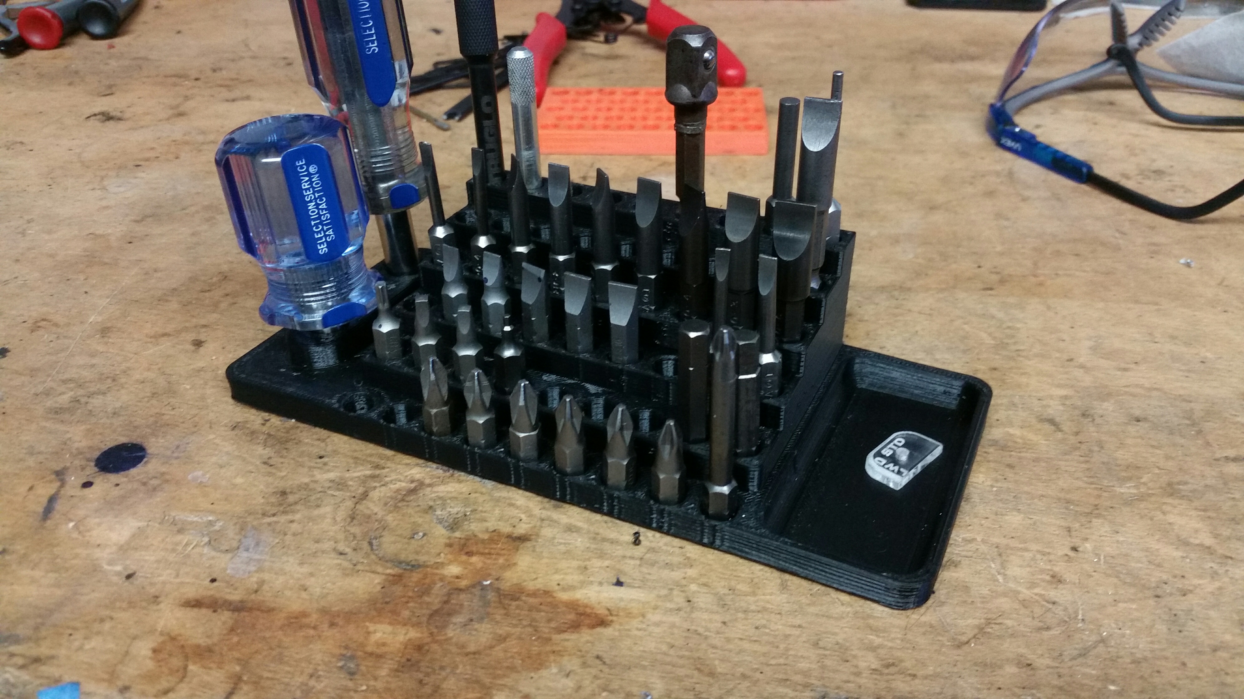 driver bit and handle organizer