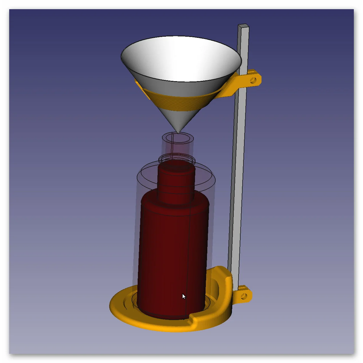 V3 Universal uv resin strainer filtration drip station (funnel with filter) to fill it back from the vat to the bottle for Elegoo Mars and other resin printers (EPAX, Photon, ...)