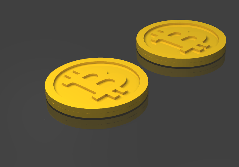Bitcoin Euro Einkaufswagenchip