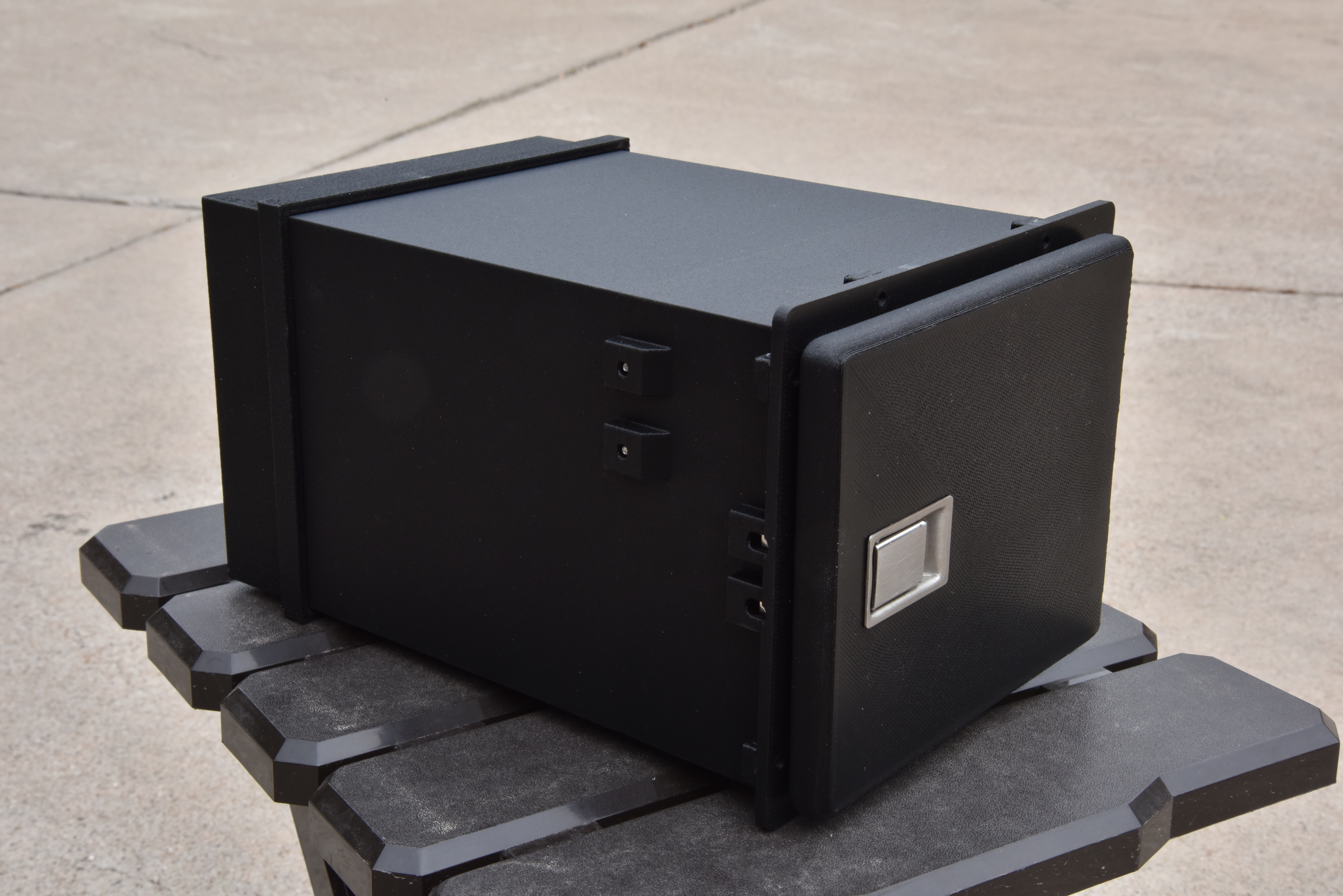 Glove box enclosure and lid for airplane, boat, car, etc.