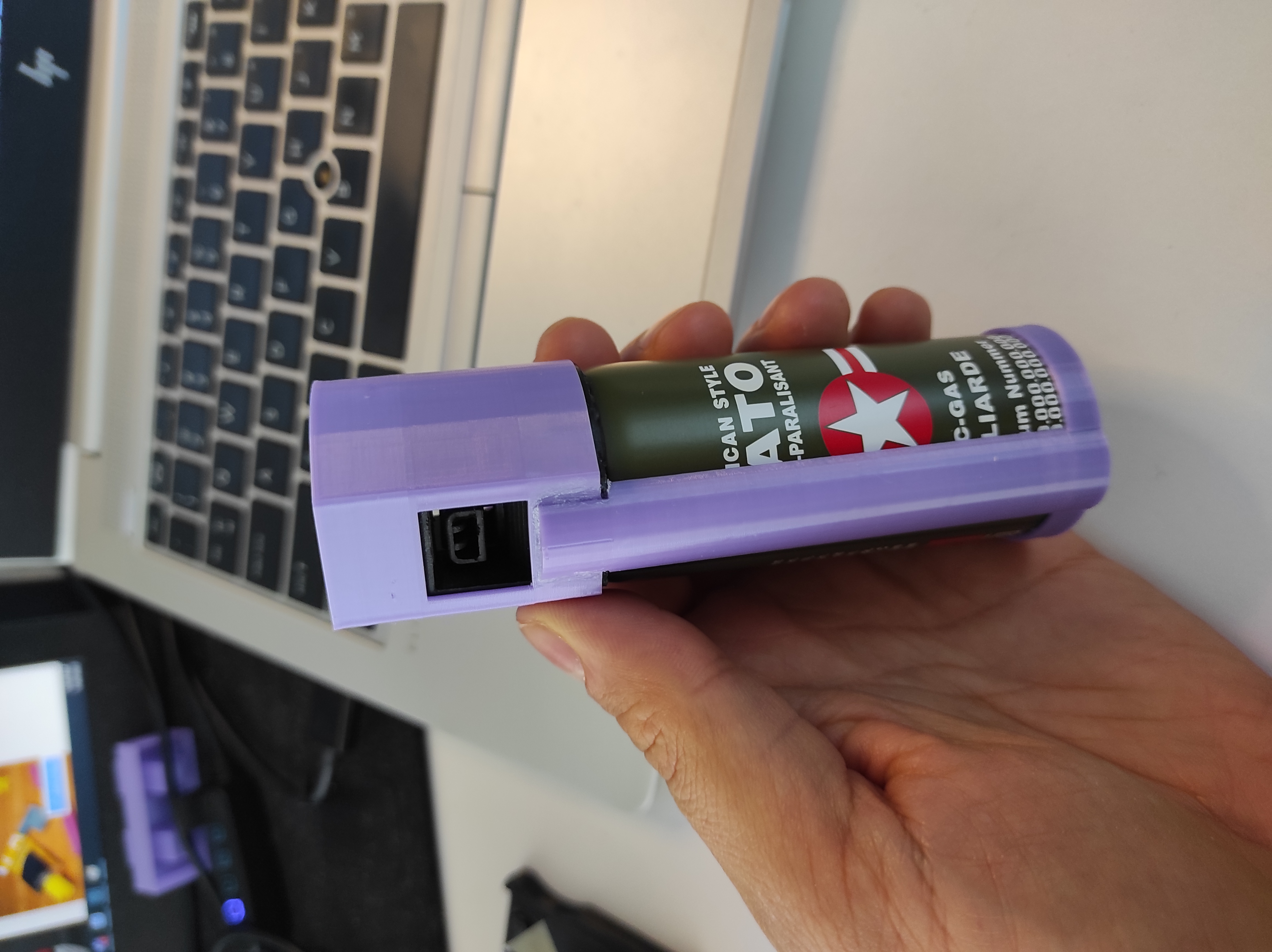 Pepper spray NATO protective cap