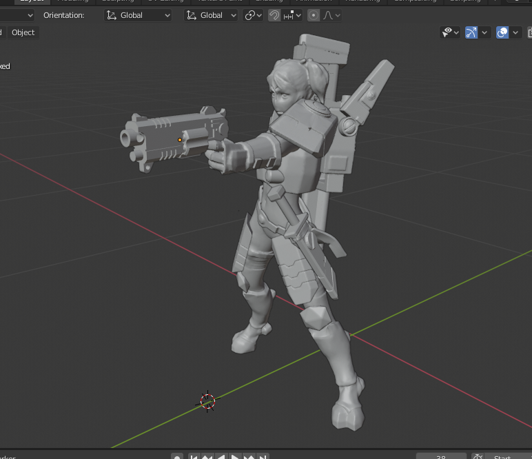 Space Communist Gunslinger Waifu