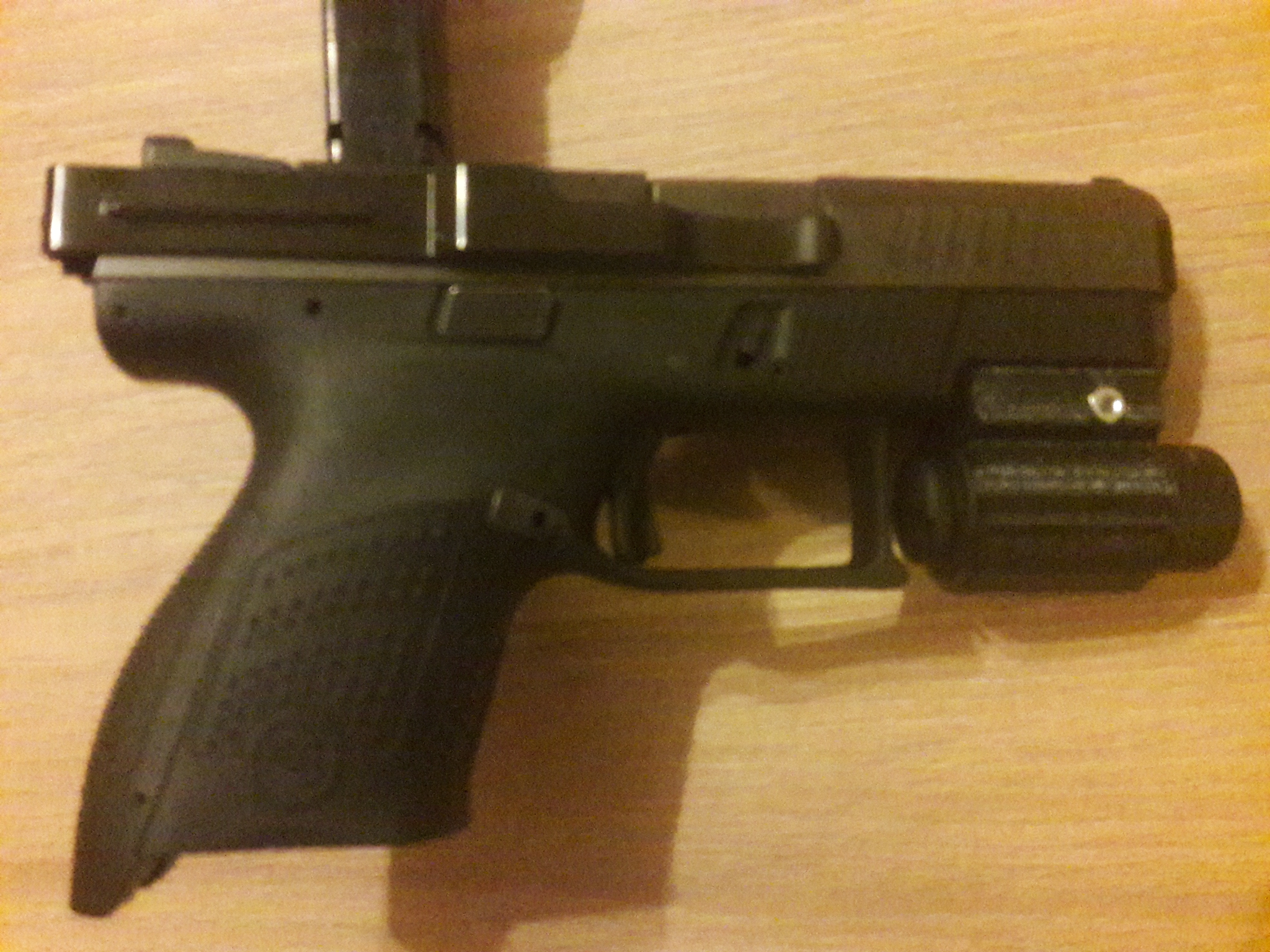 Tactical torch holder for picatinny rail on CZ P10 F/C/S