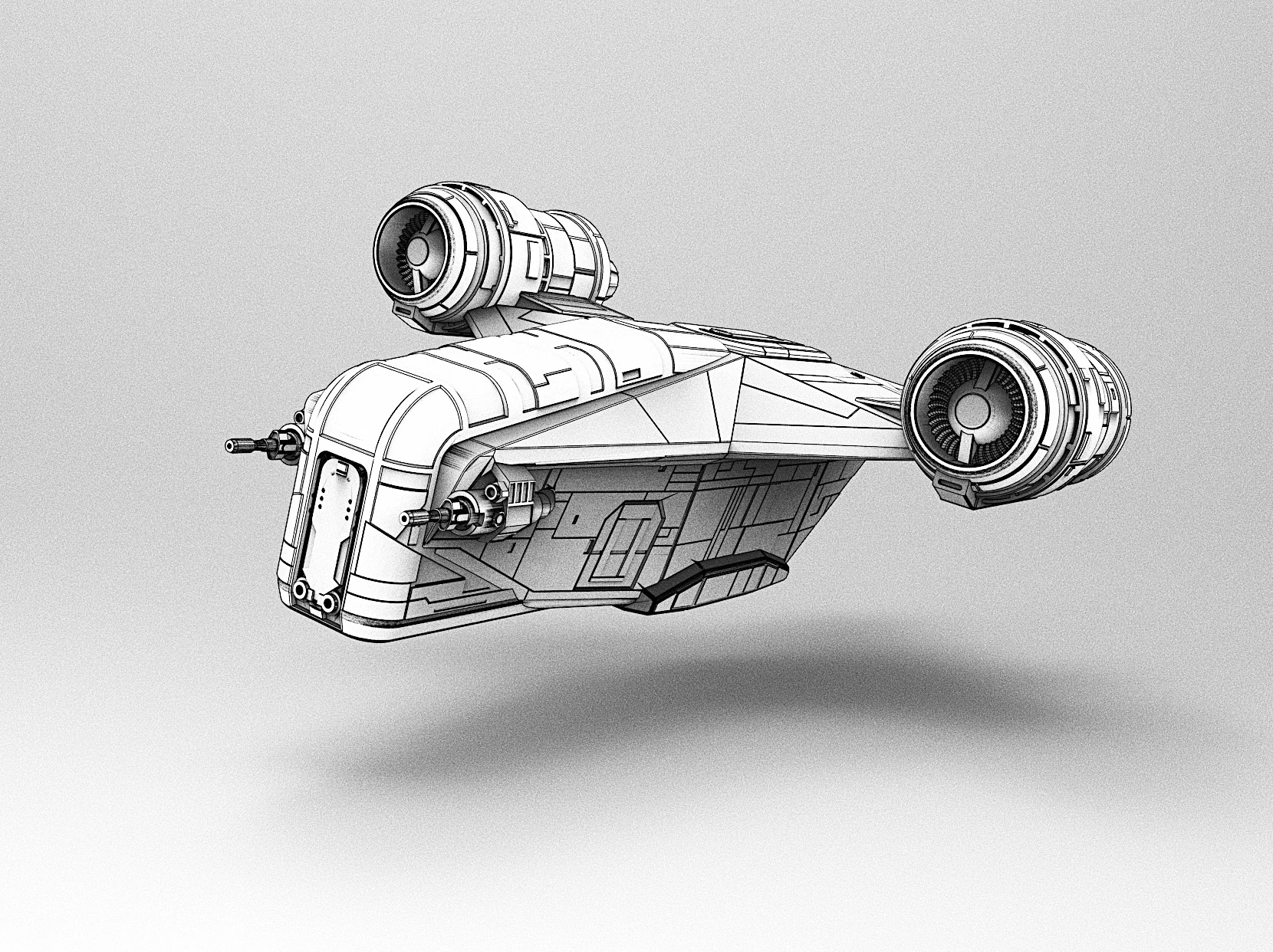 Razor Crest Fan Sculpt V2