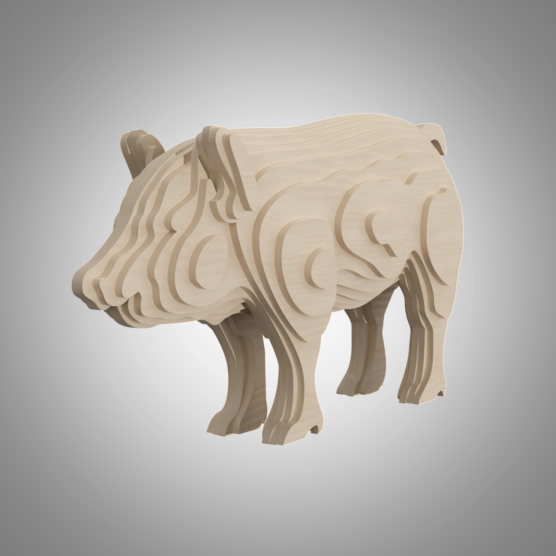 Pig 3D Puzzle