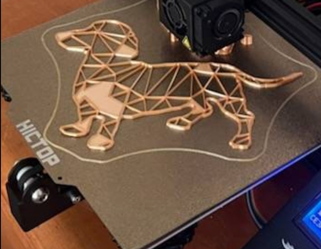 Dachshund / Teckel dog Wall Sculpture 2D