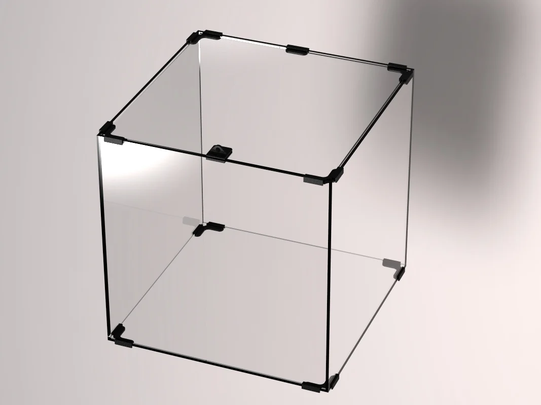 Holder of glass of an aquarium.