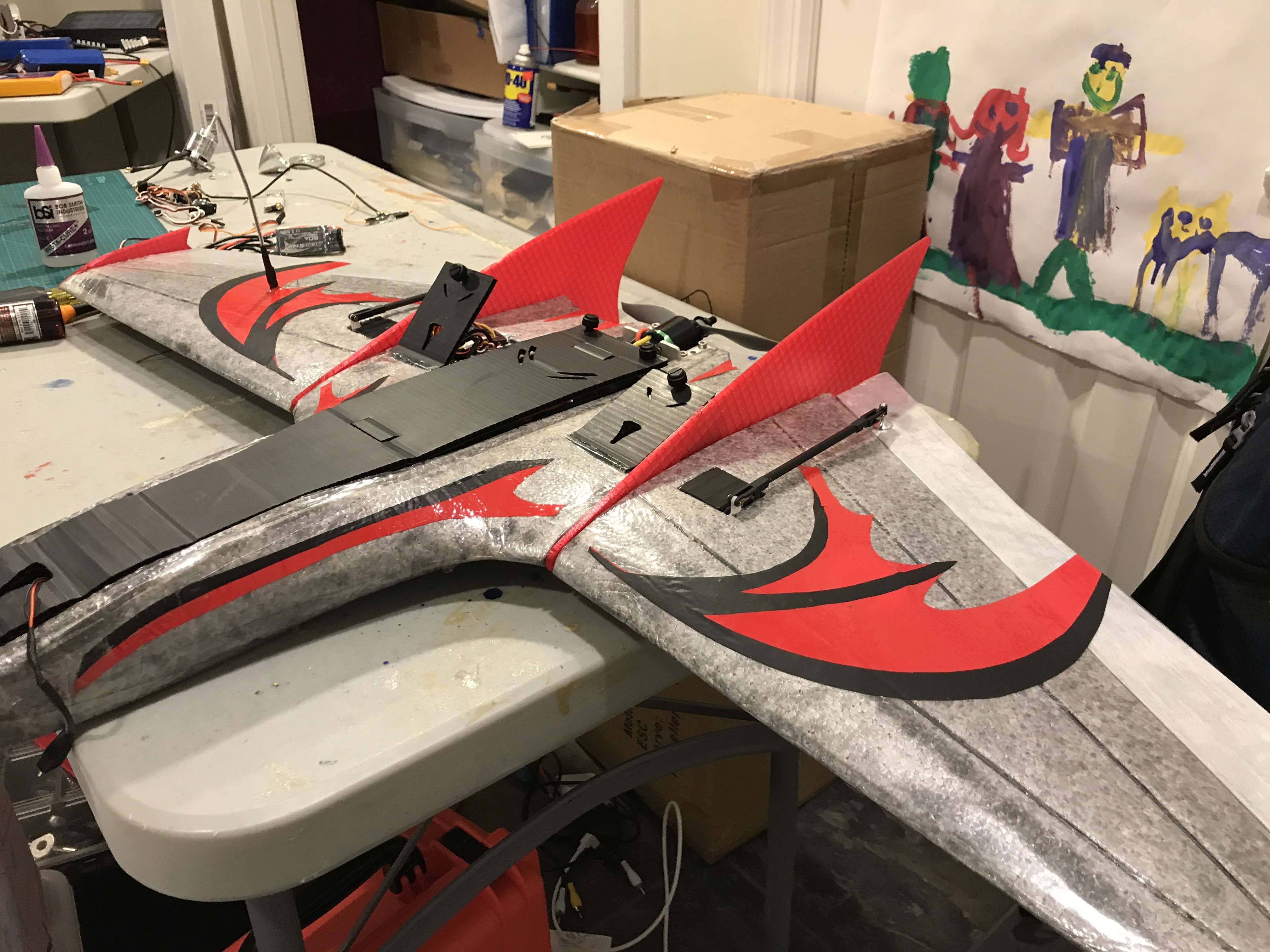 Mini Drak Big fin (2 piece for smaller printers)