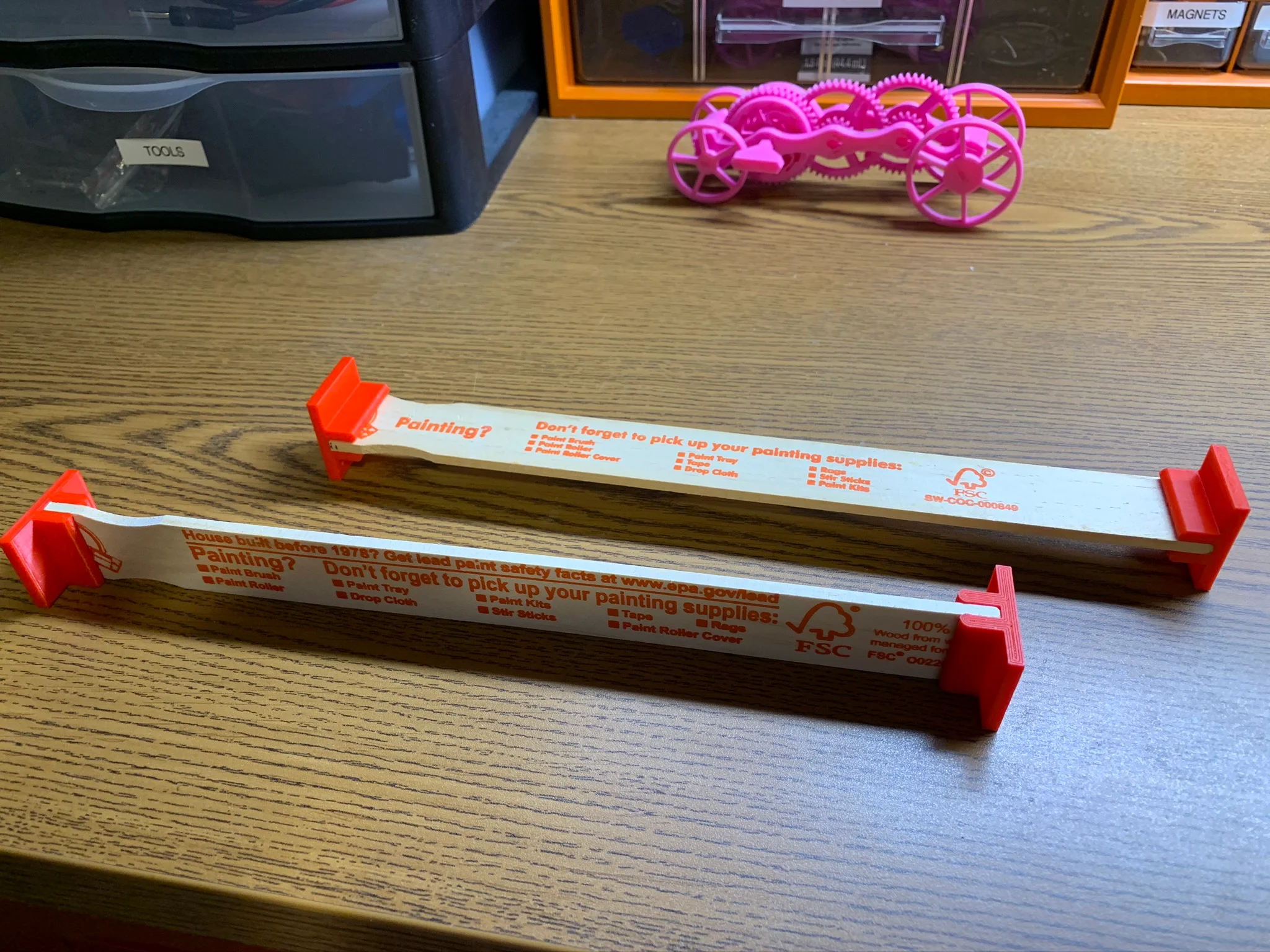 Quick Paint Stick Drawer Divider