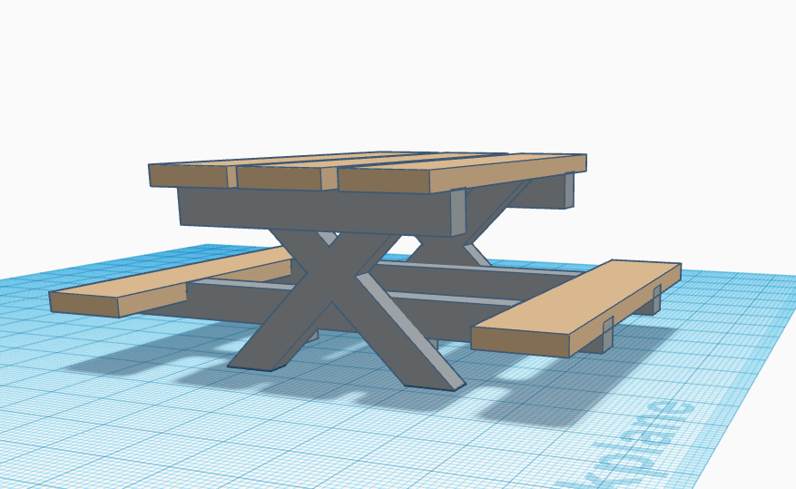 Popsicle park bench
